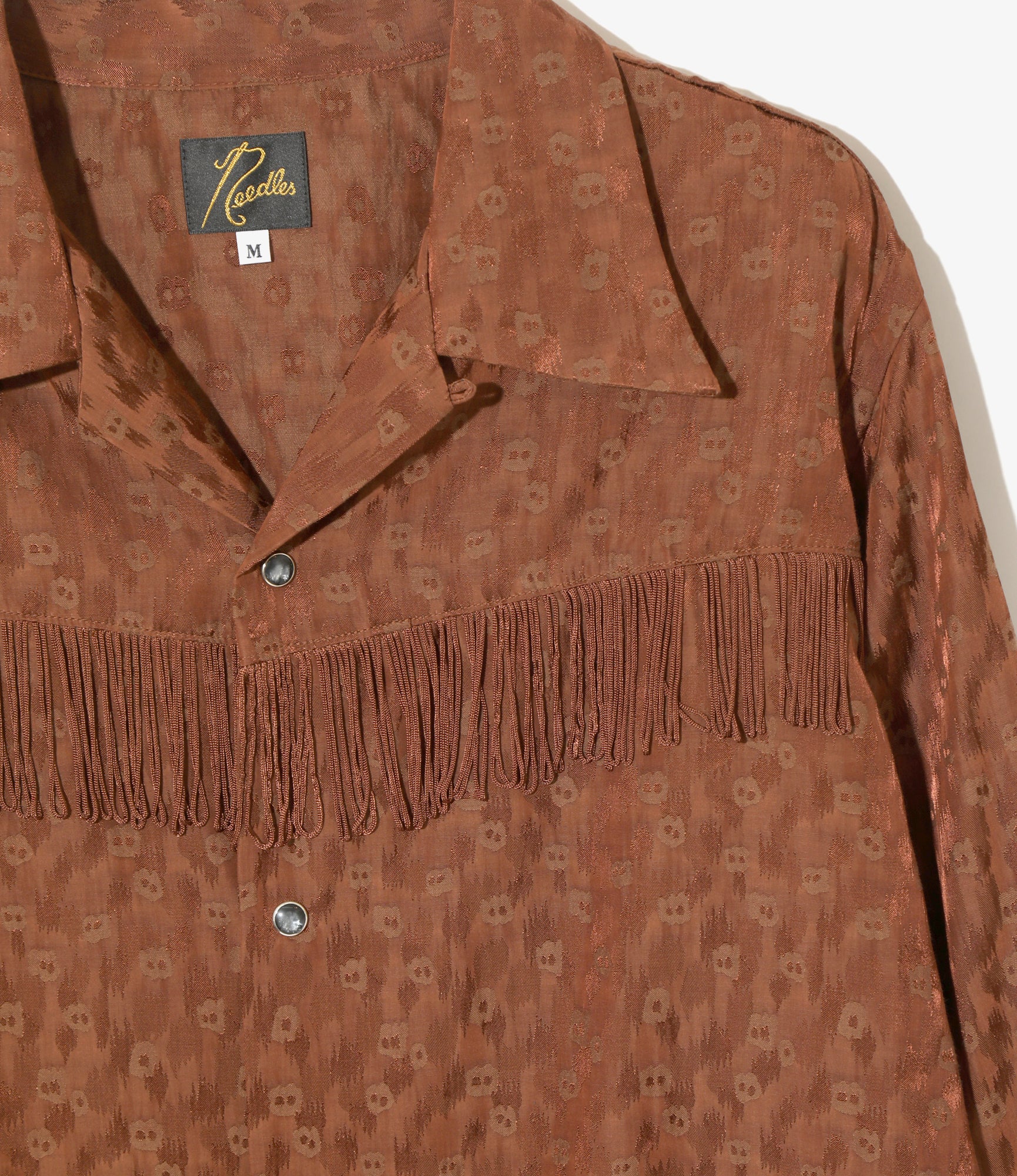 Fringe Shirt - Rust - R/C Leopard Jacquard - Image 2