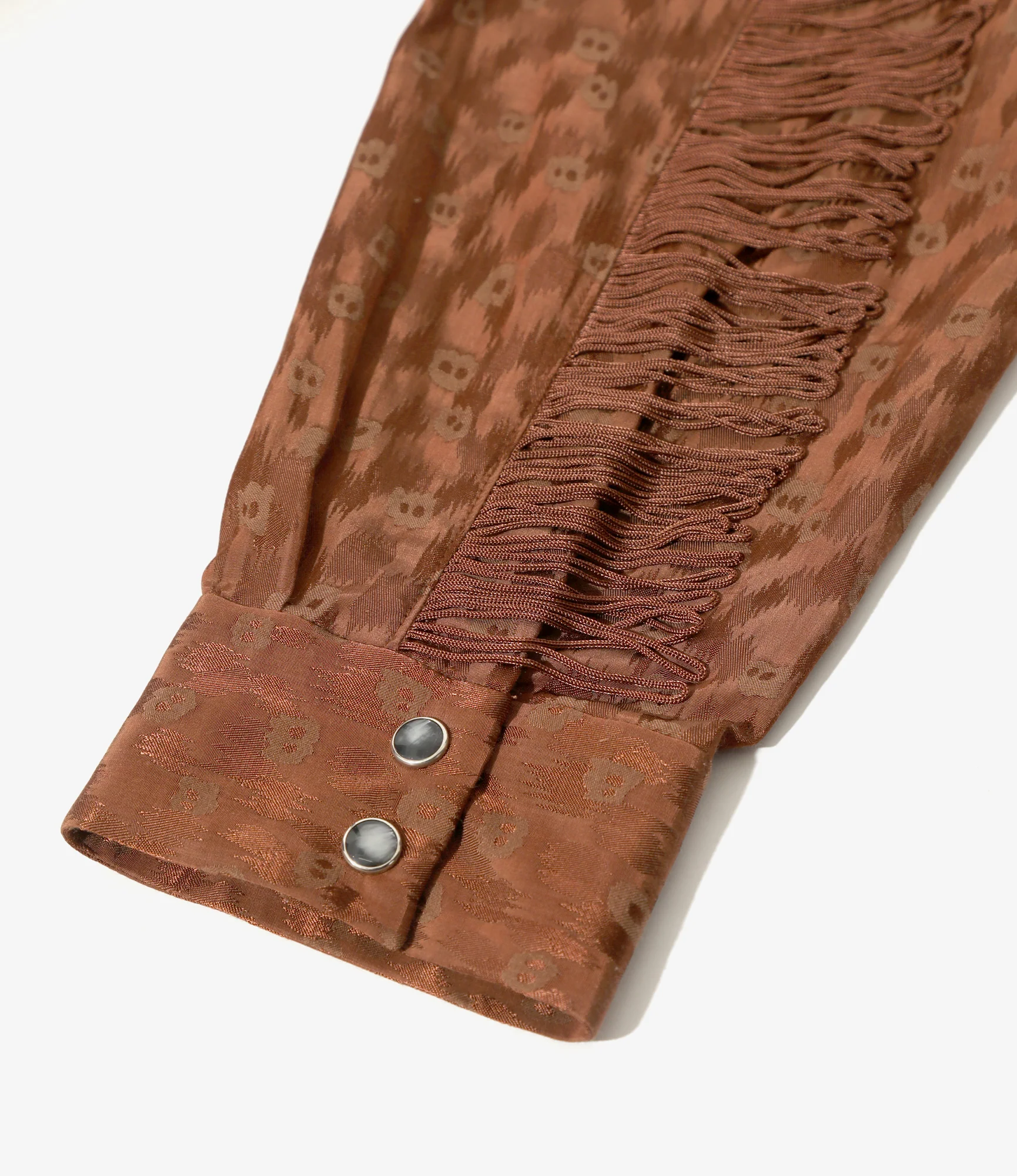Fringe Shirt - Rust - R/C Leopard Jacquard - Image 3