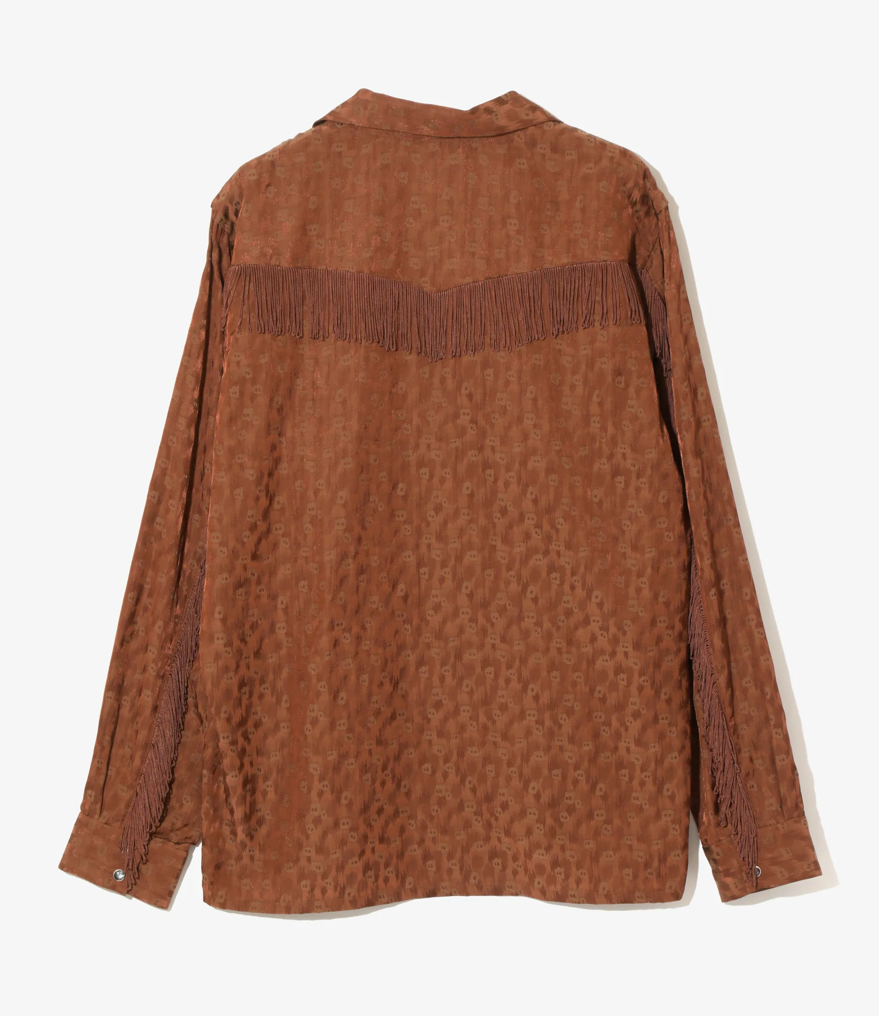 Fringe Shirt - Rust - R/C Leopard Jacquard - Image 4