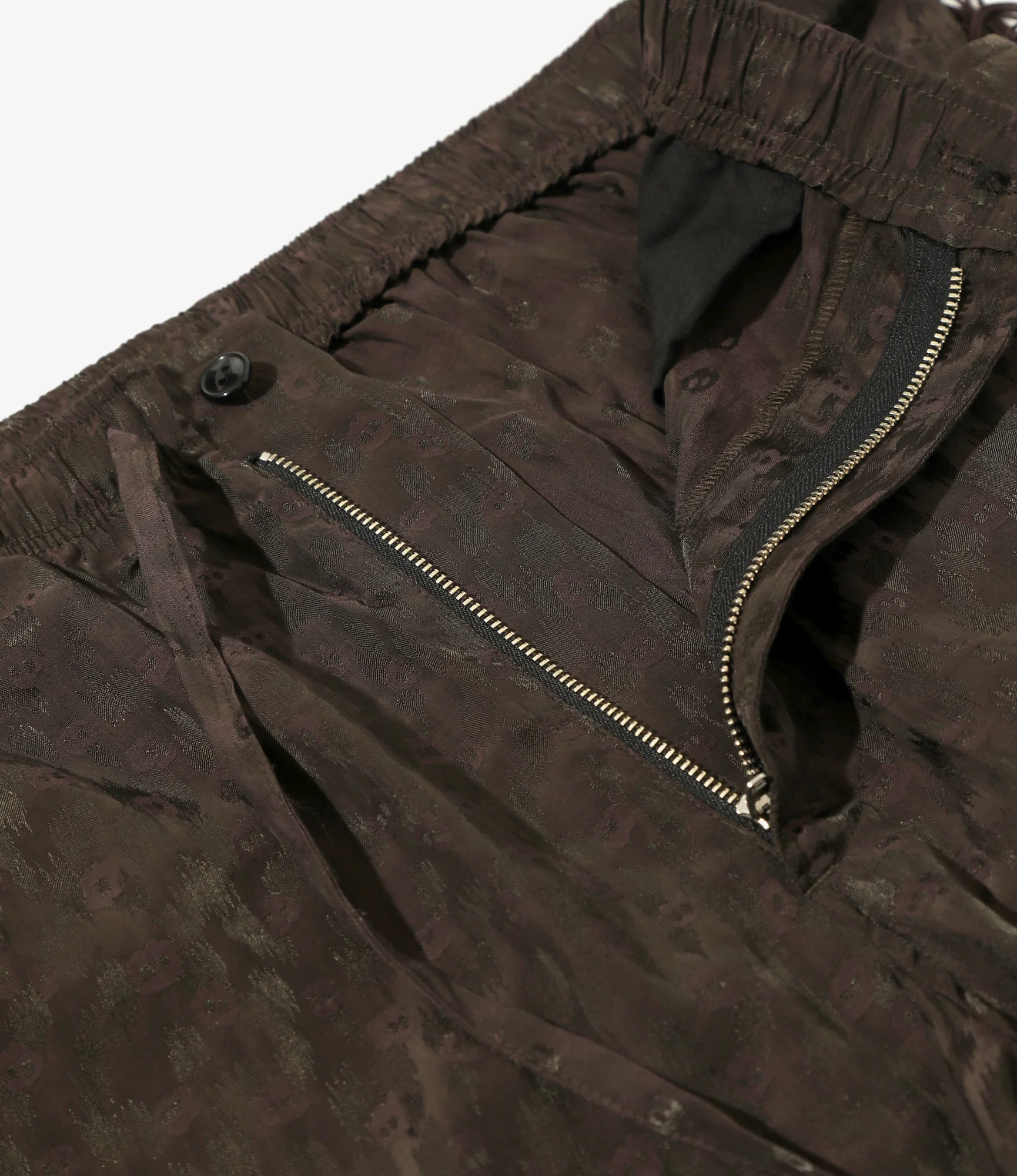 Fringe String Pant - Dk.Brown - R/C Leopard Jacquard - Image 2