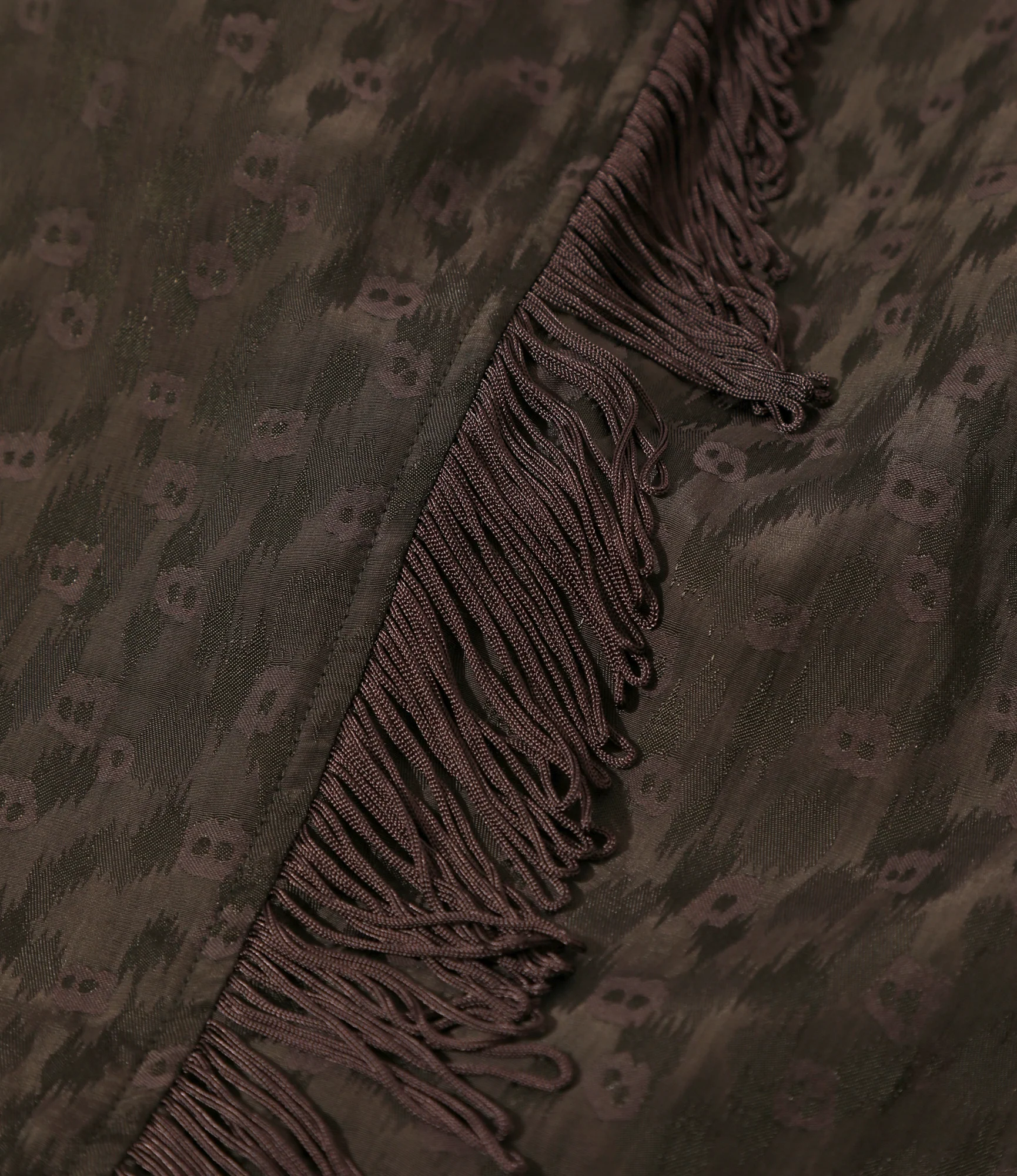 Fringe String Pant - Dk.Brown - R/C Leopard Jacquard - Image 4