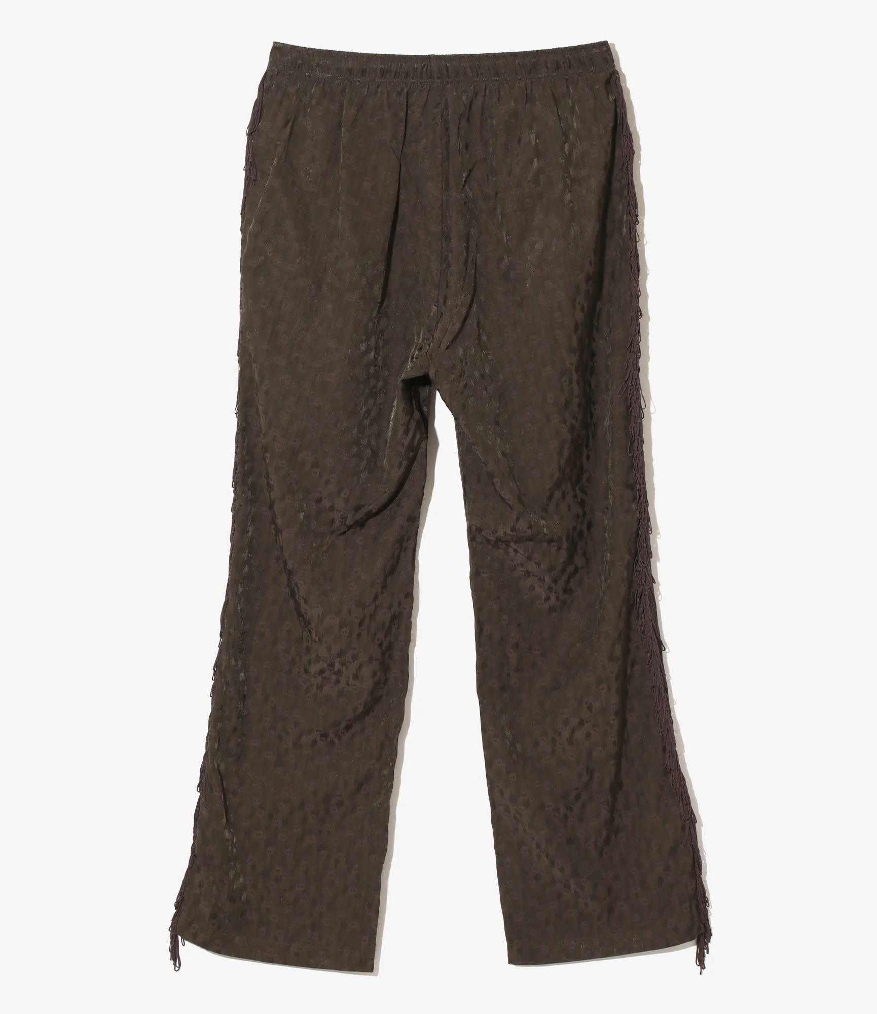 Fringe String Pant - Dk.Brown - R/C Leopard Jacquard - Image 5