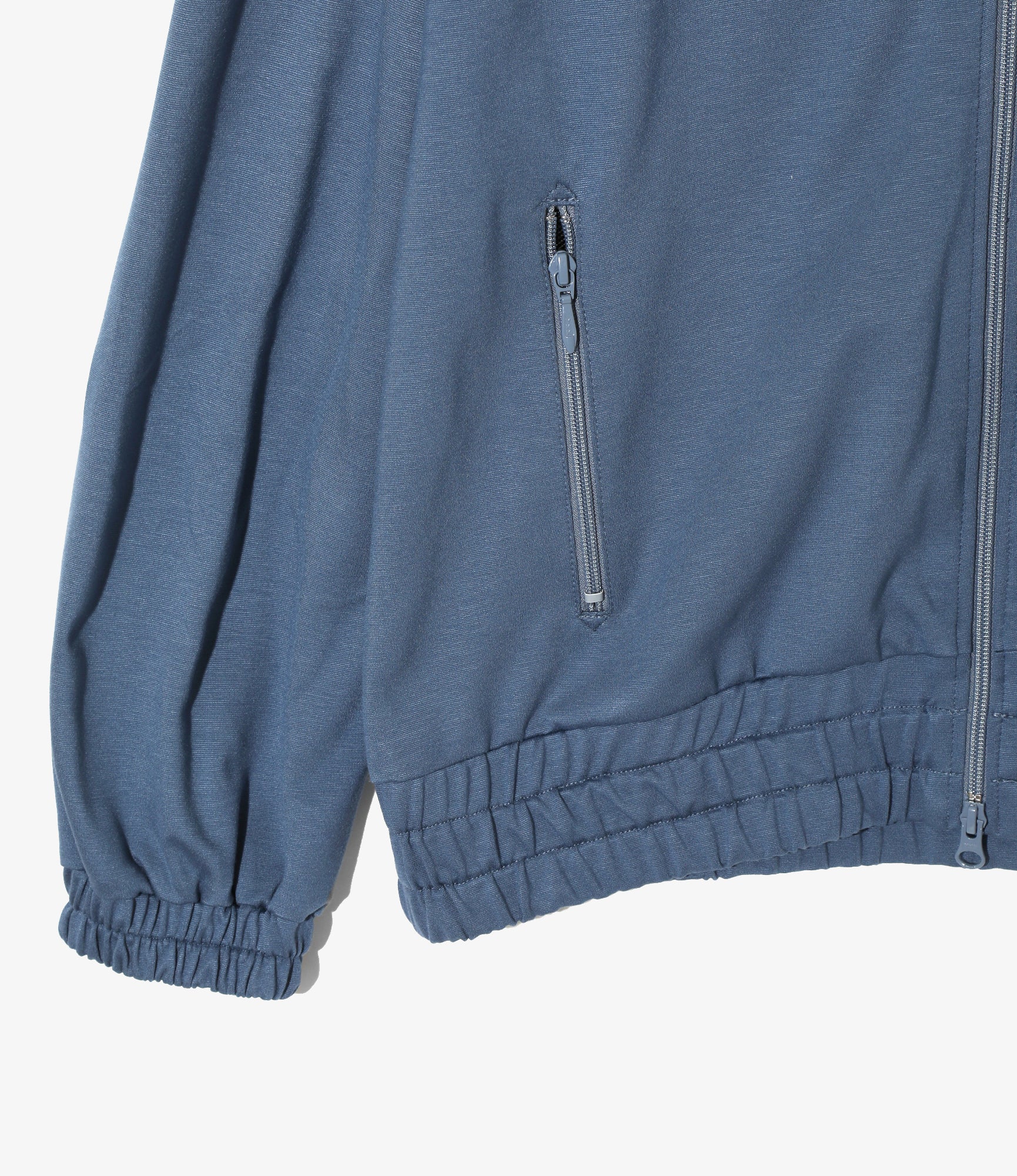 Fringe Track Jacket - Slate Blue - Rayon Jersey - Image 3