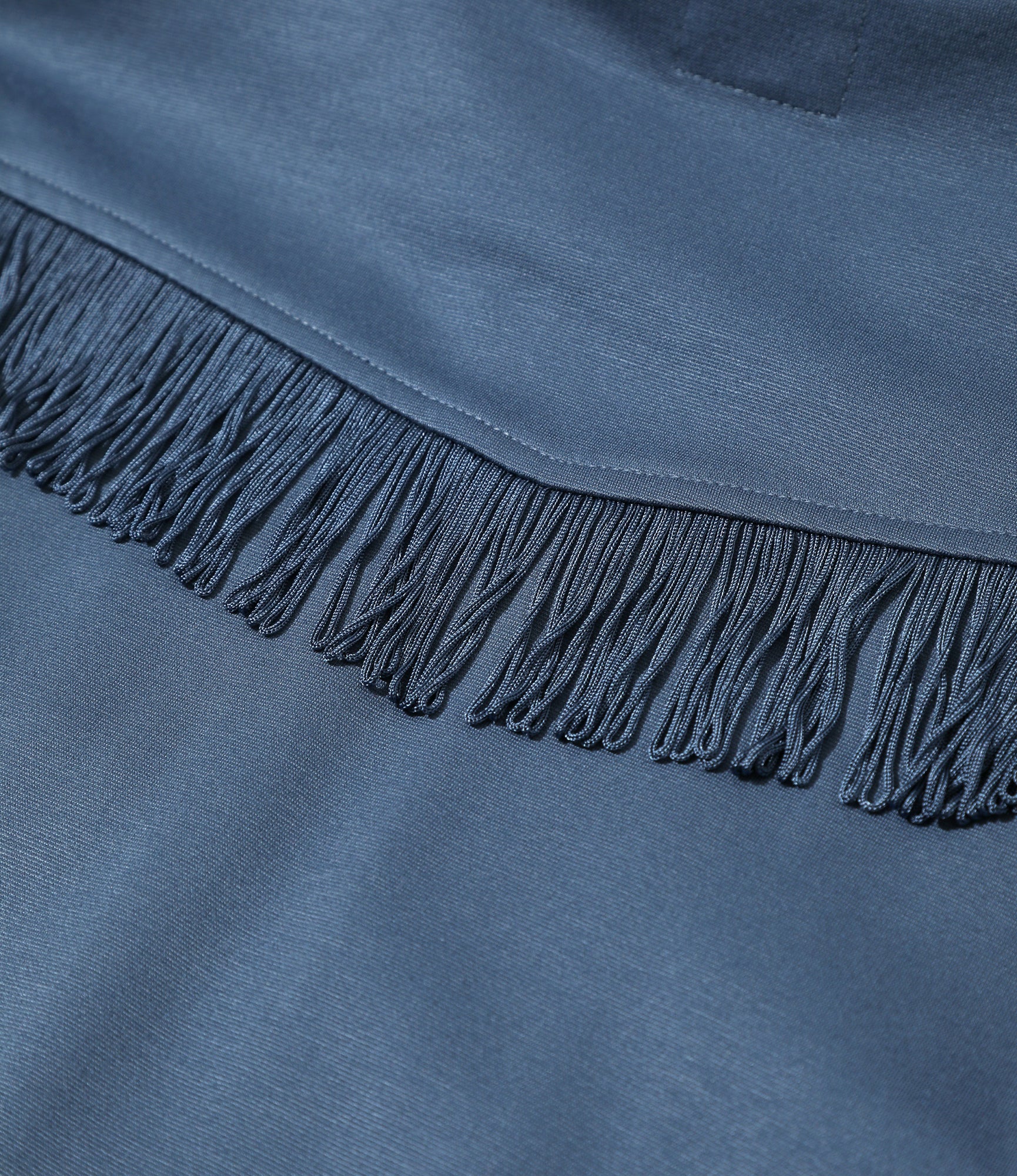 Fringe Track Jacket - Slate Blue - Rayon Jersey - Image 6