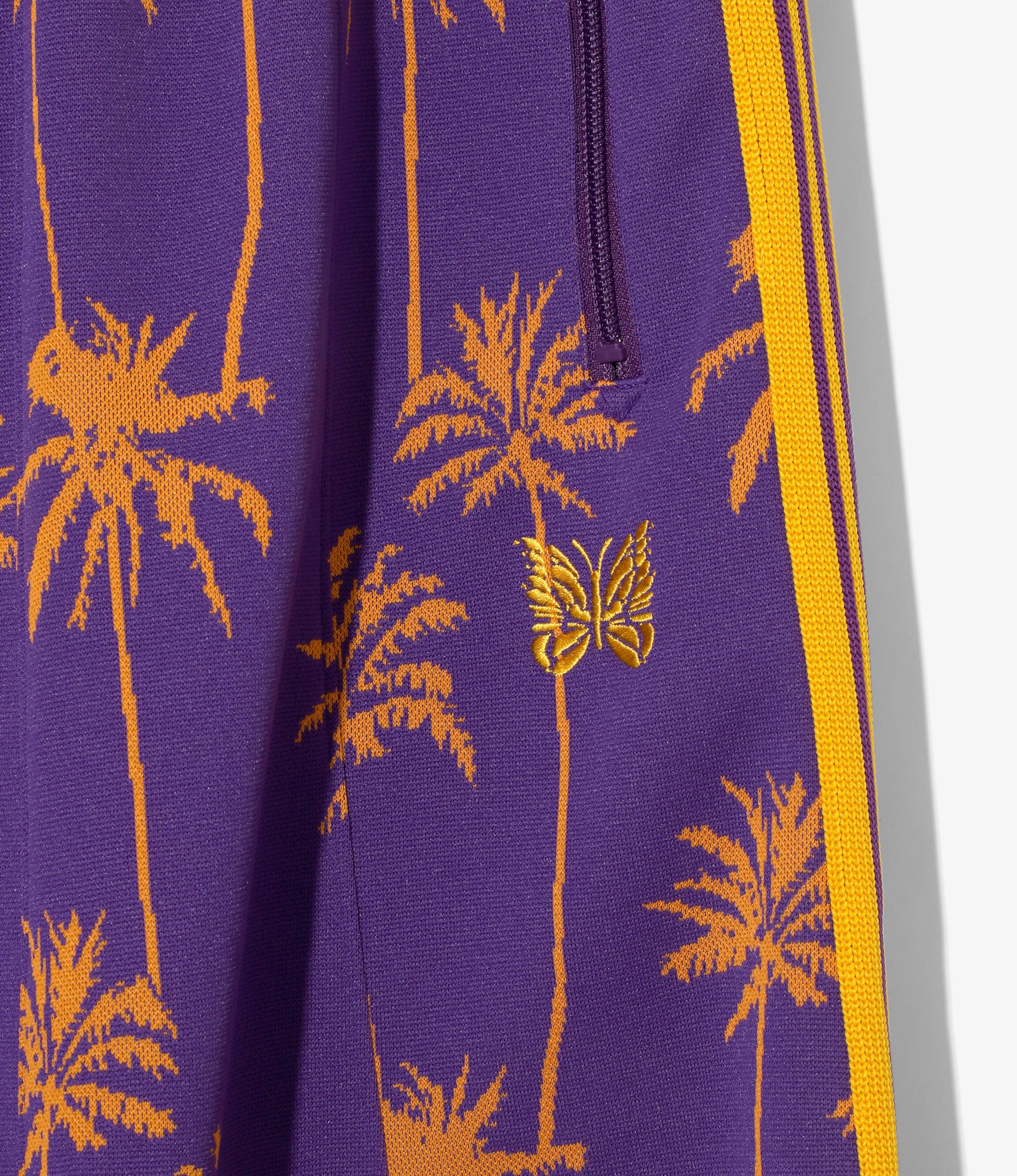 H.D. Track Pant - Purple/Orange - Poly Jq. Palm Tree Stripe - Image 2
