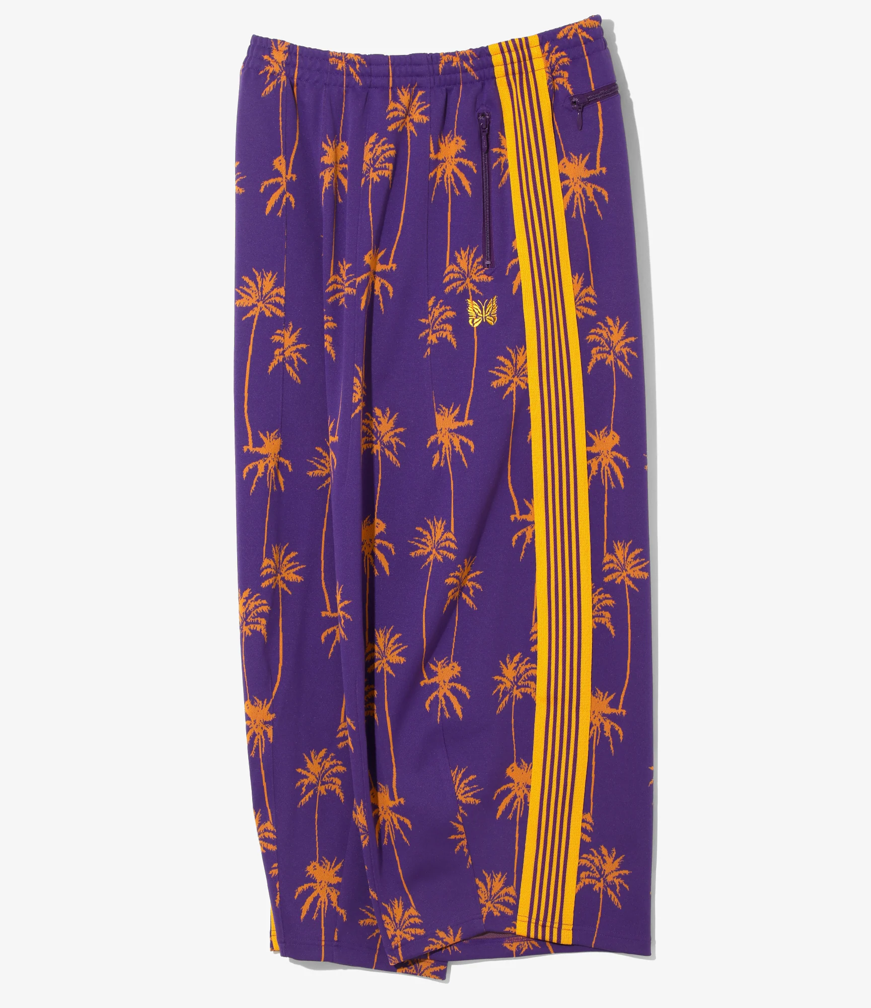 H.D. Track Pant - Purple/Orange - Poly Jq. Palm Tree Stripe - Image 4