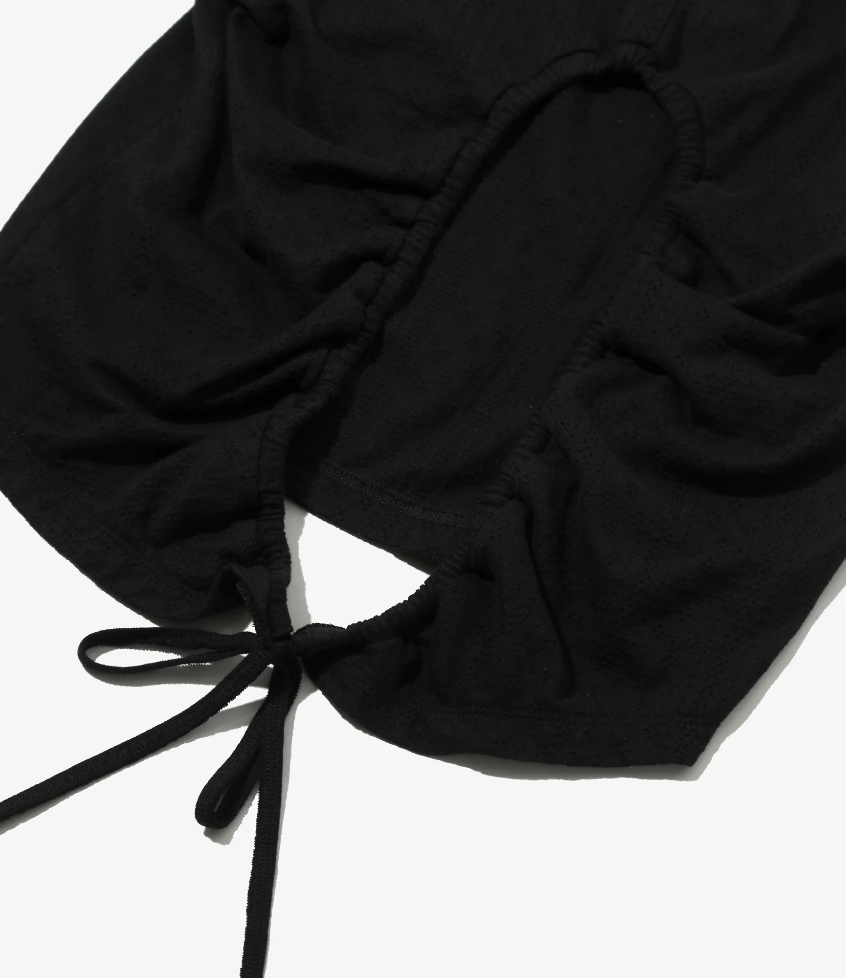 Holed Spencer Tee - Black - Eyelet Jersey - Image 4