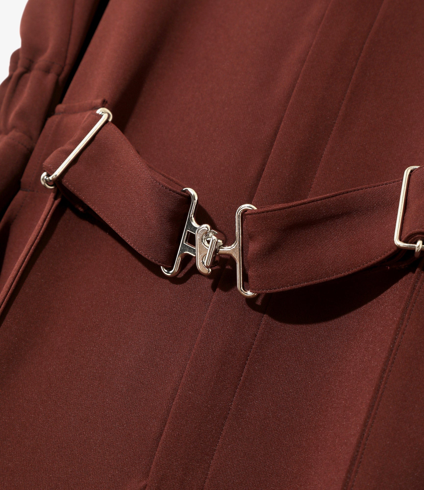 Jumpsuit - Brown - Poly Light Double Cloth - Image 3