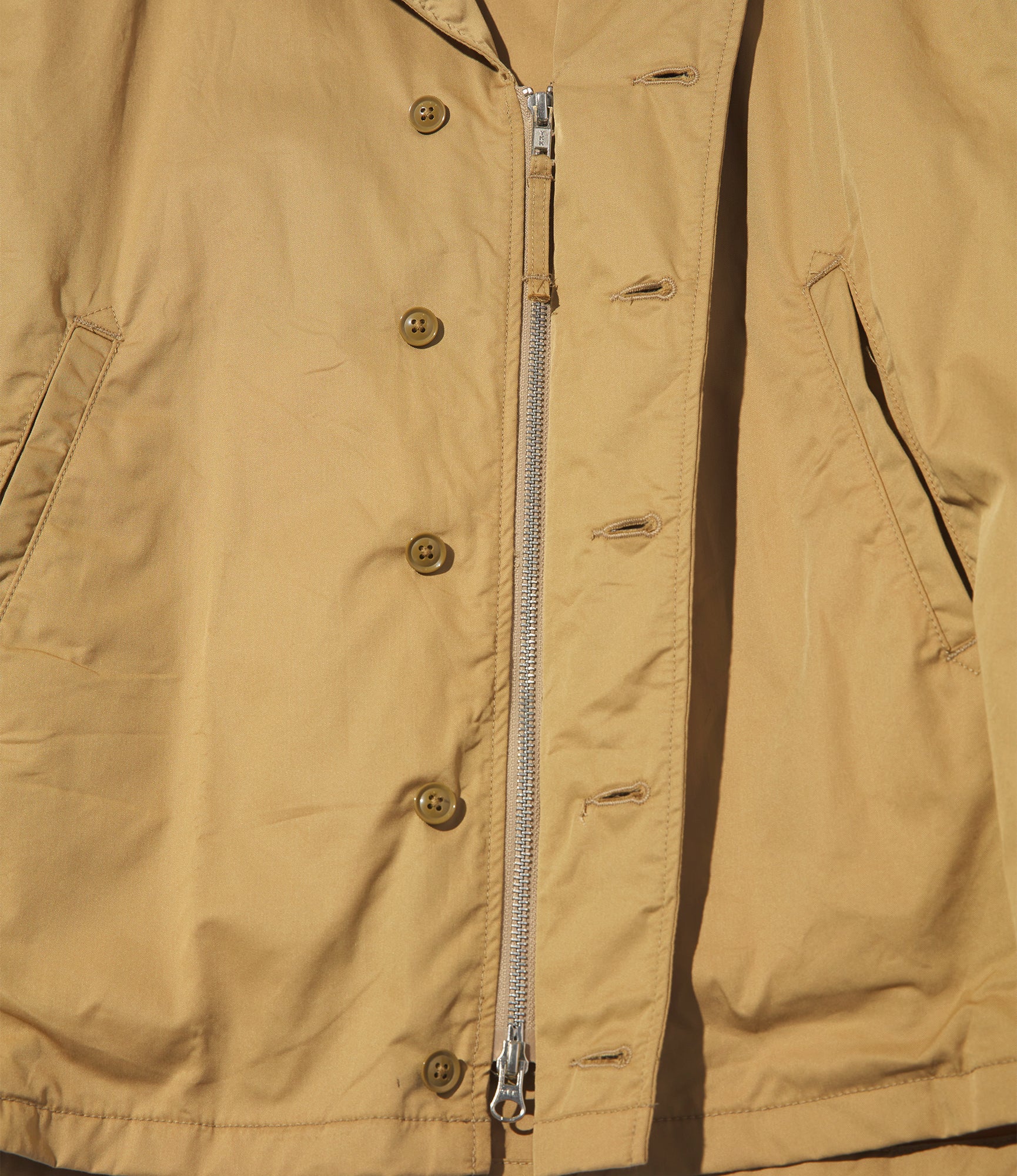 M41 Jacket - Khaki Cotton Superfine Poplin - Image 3