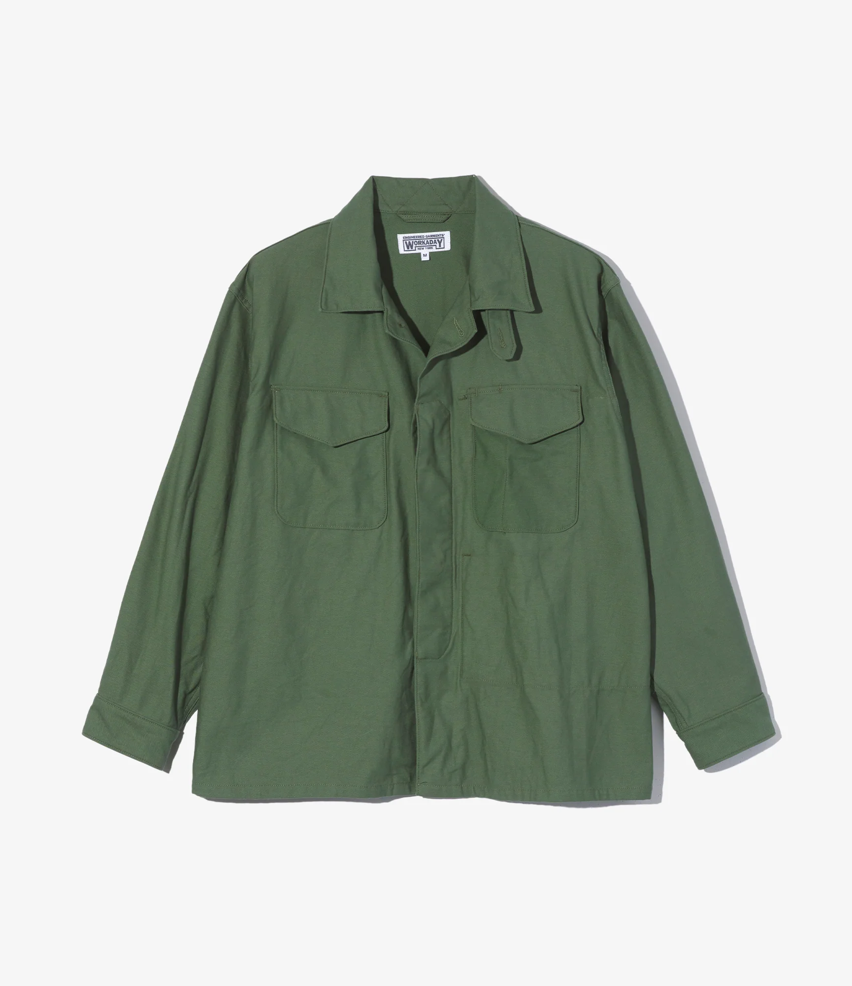 MC Jacket - Olive Cotton Reverse Sateen