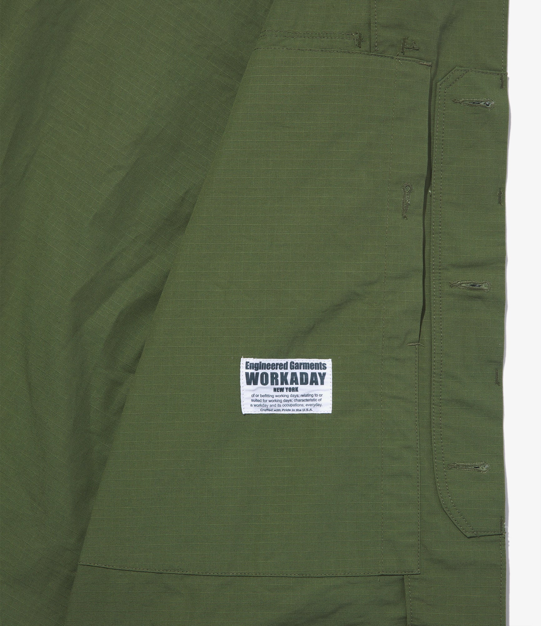 MC Jacket - Olive Cotton Ripstop - Image 4