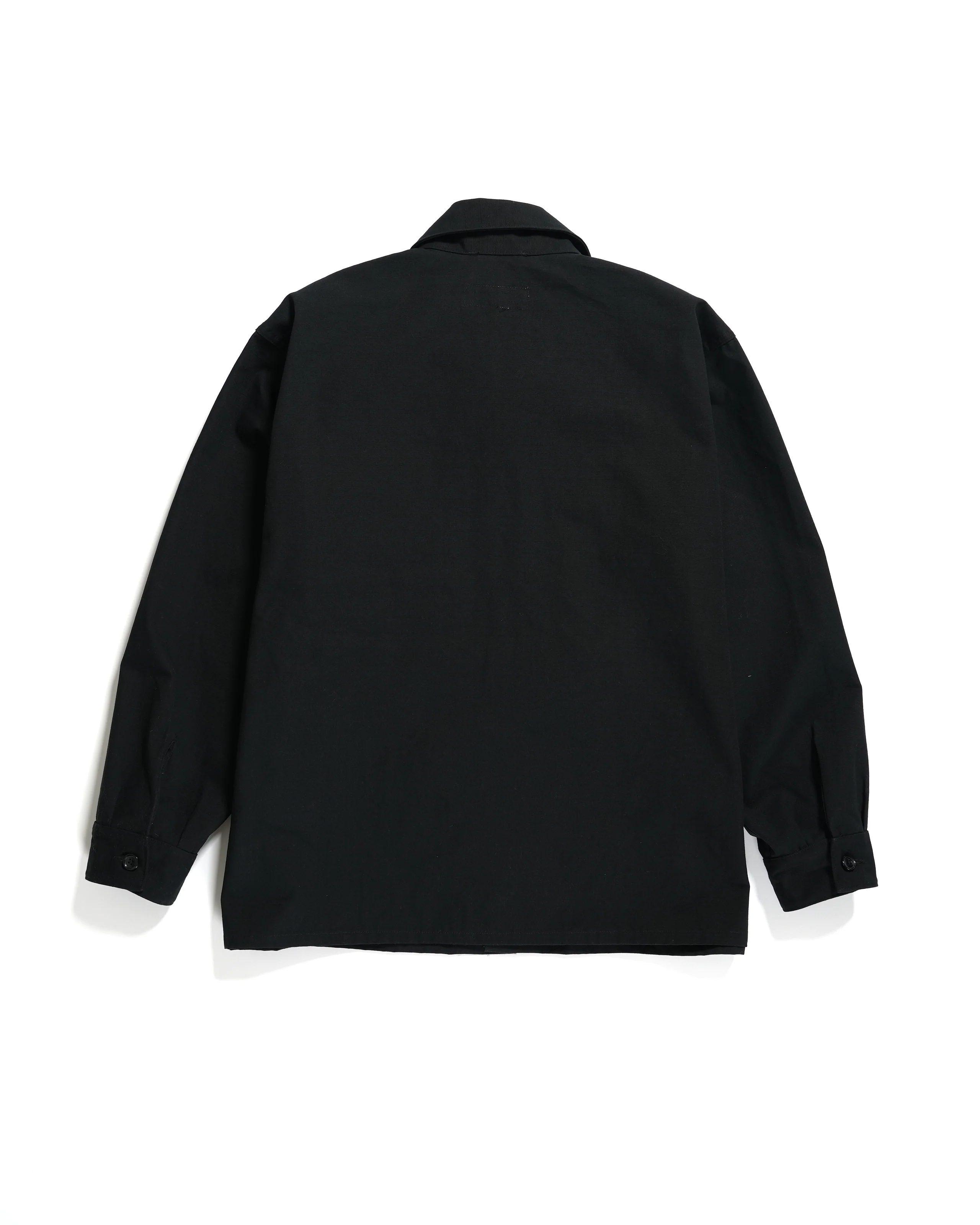 MC Shirt Jacket - Black Heavyweight Cotton Ripstop - Image 2