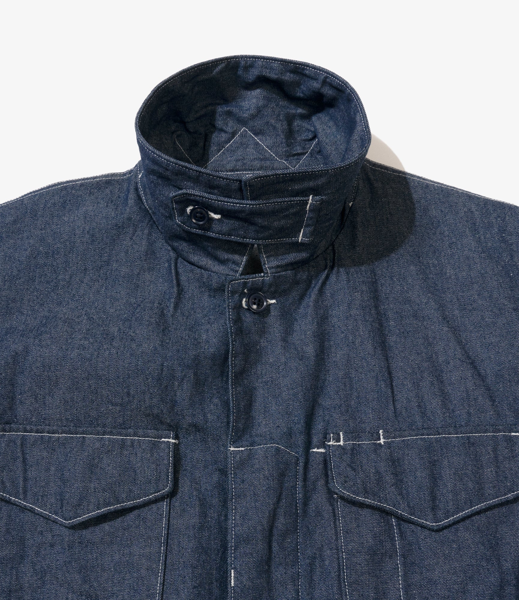 MC Shirt Jacket - Indigo industrial 8oz Denim - Image 4