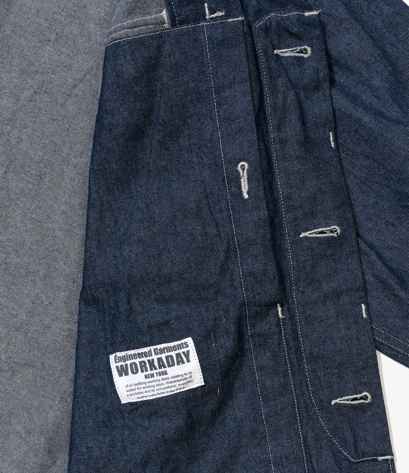 MC Shirt Jacket - Indigo industrial 8oz Denim - Image 5