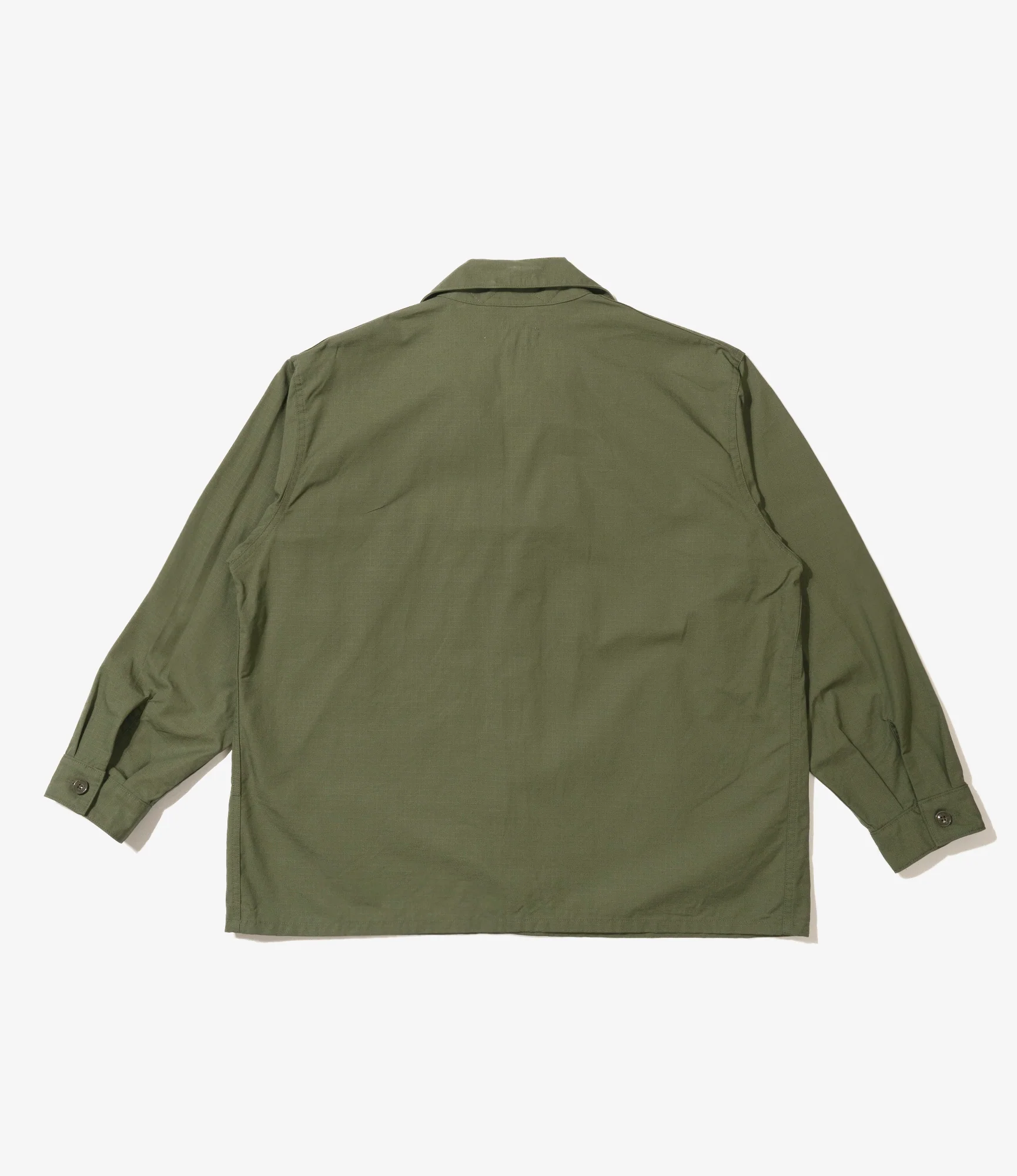 MC Shirt Jacket - Olive Cotton Ripstop - Image 2