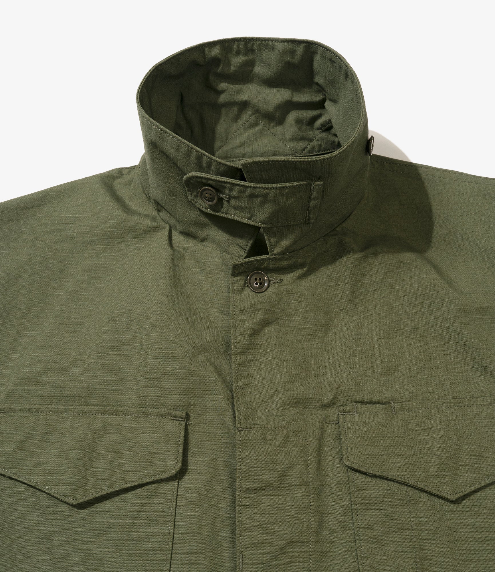 MC Shirt Jacket - Olive Cotton Ripstop - Image 3
