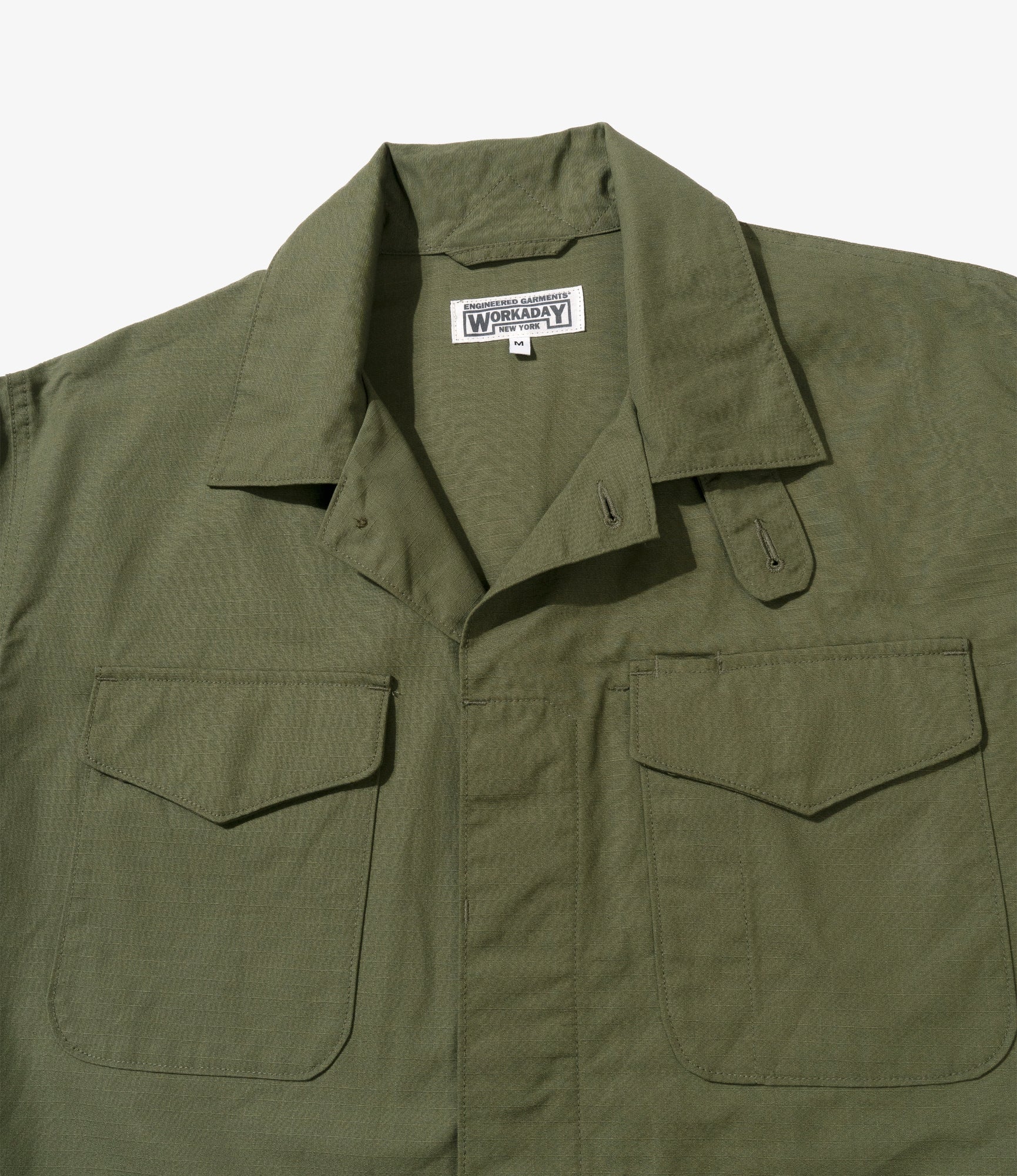 MC Shirt Jacket - Olive Cotton Ripstop - Image 4