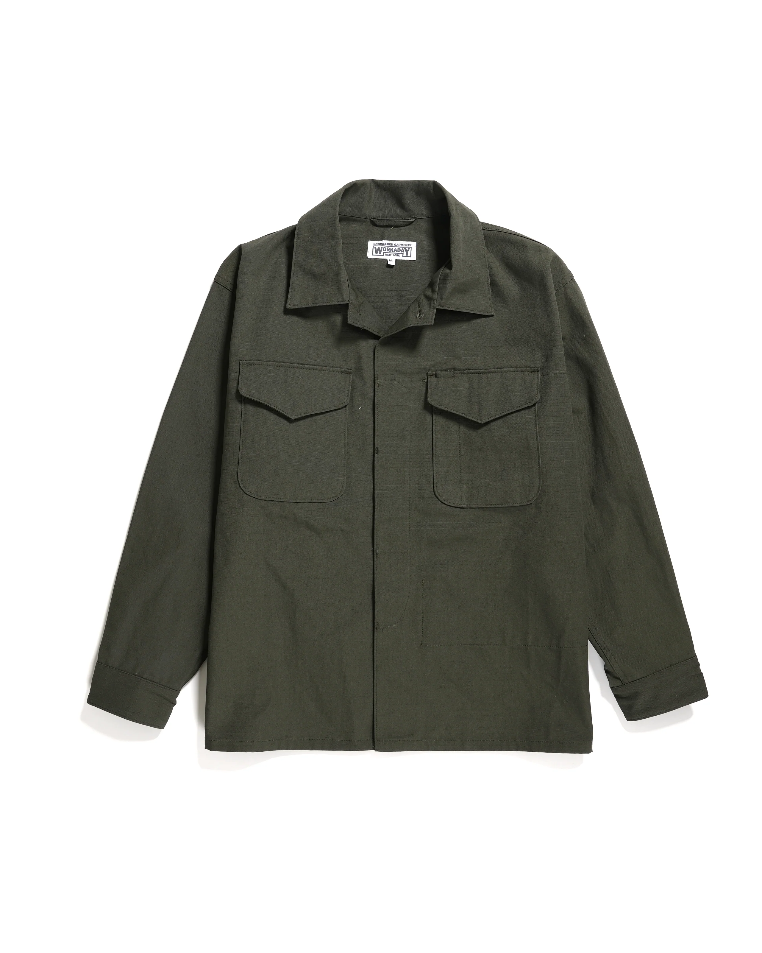 MC Shirt Jacket - Olive Heavyweight Cotton Ripstop