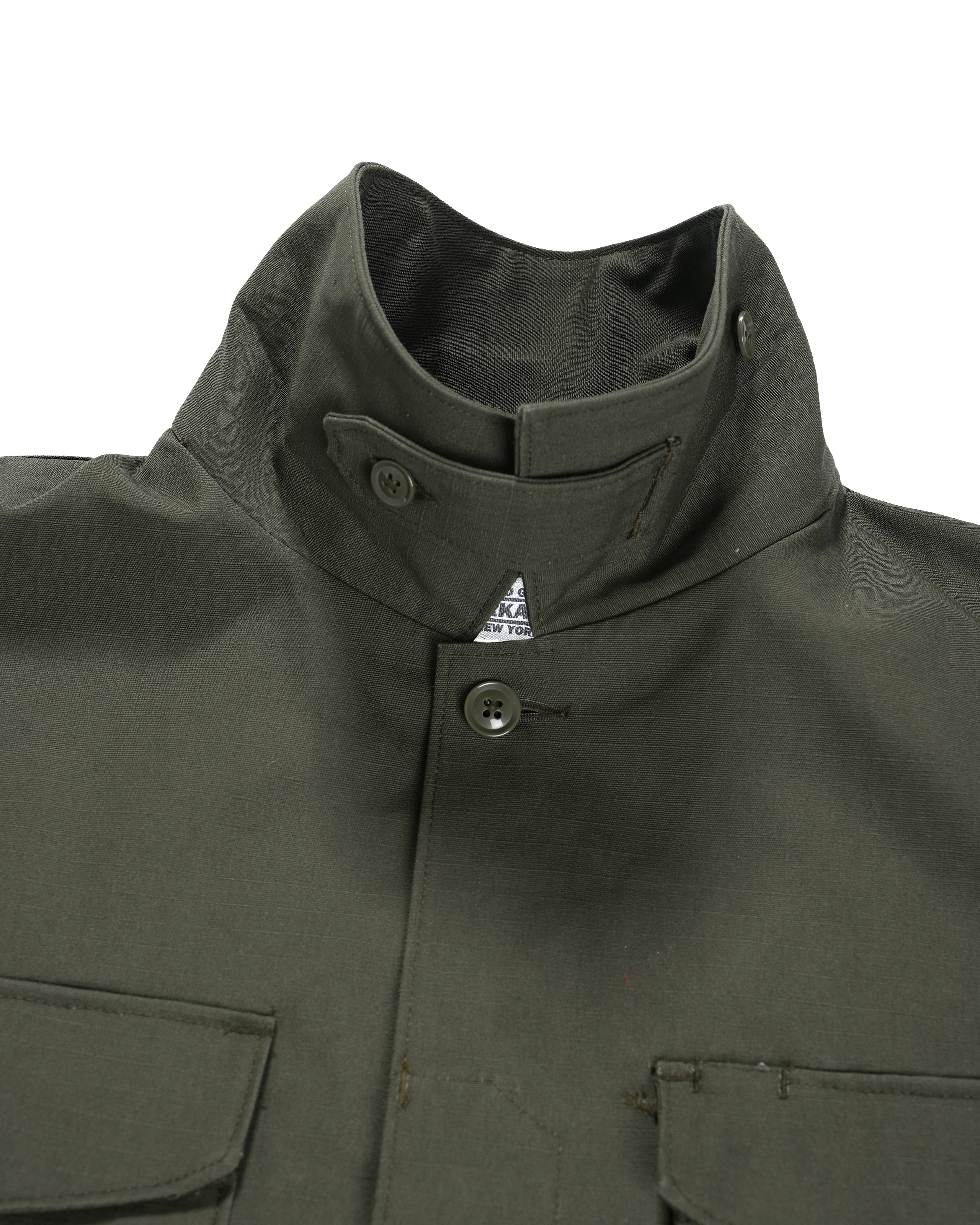 MC Shirt Jacket - Olive Heavyweight Cotton Ripstop - Image 3