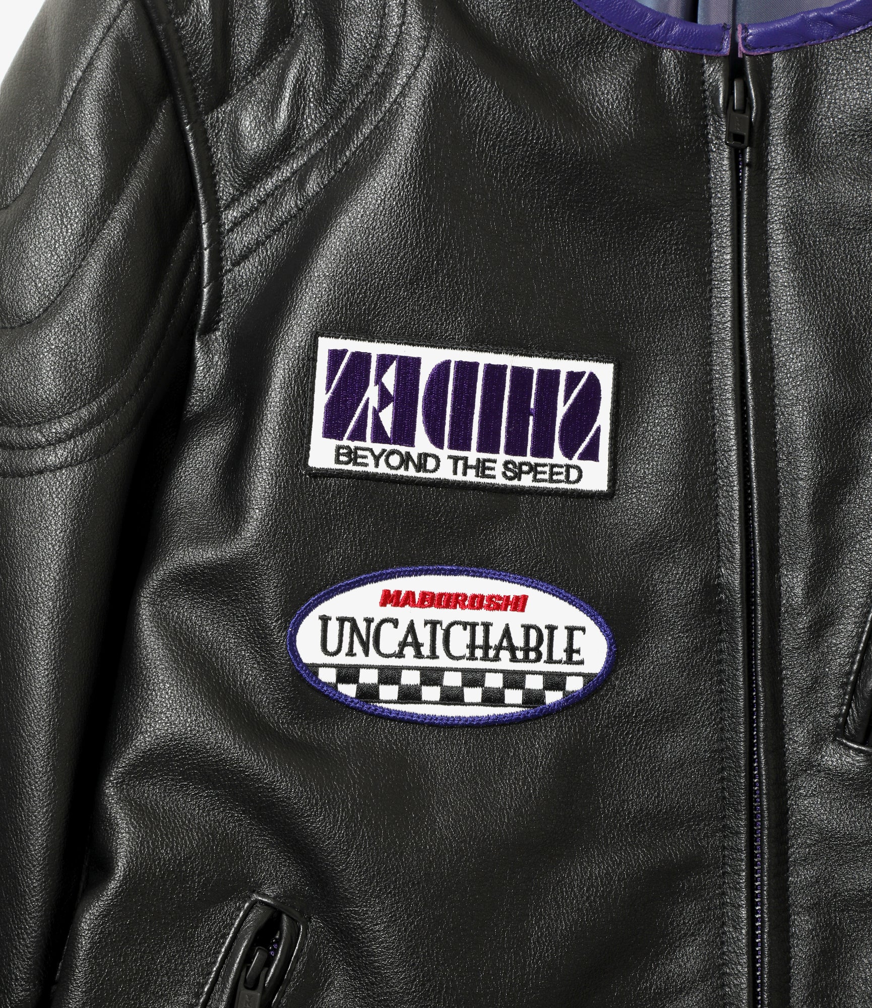 Motor Cycle Jacket - Black - Cowhide Leather - Image 2