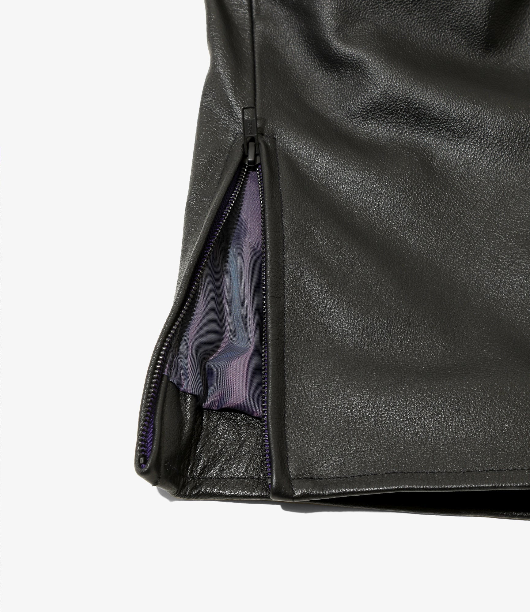 Motor Cycle Pant - Black - Cowhide Leather - Image 5