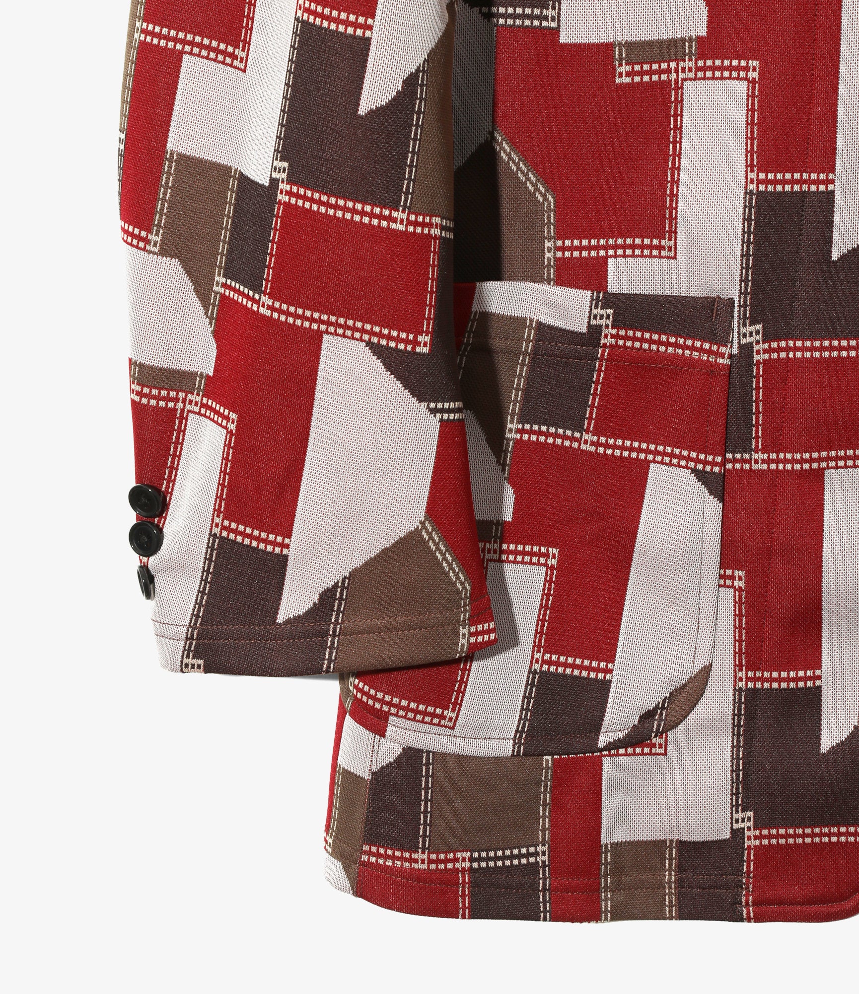2B Jacket - Patchwork - Poly Jacquard - Image 3