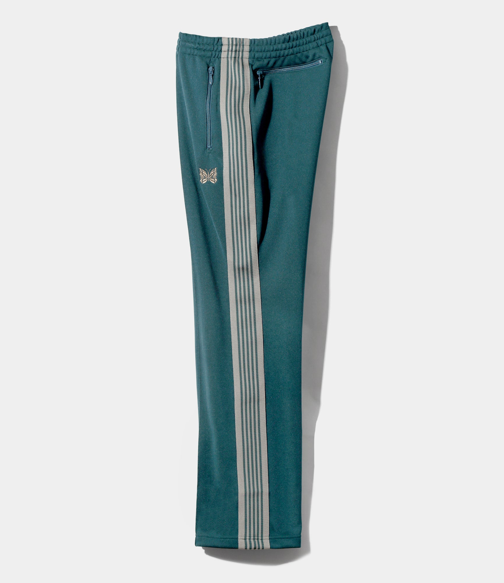 Boot-Cut Track Pant - Green - Poly Smooth - Image 3