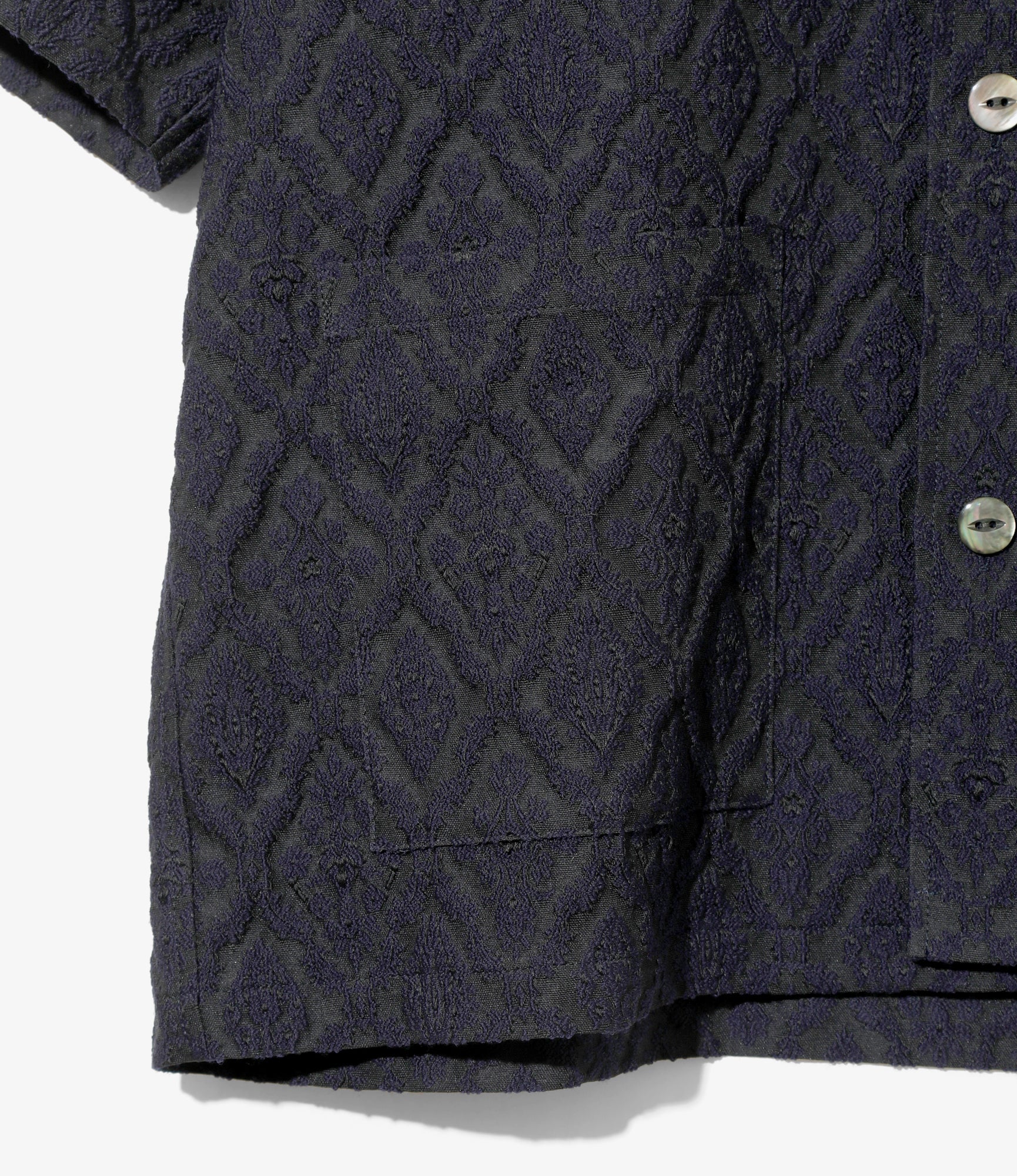 Cabana Shirt - Dk. Navy - Victorian Jacquard - Image 3