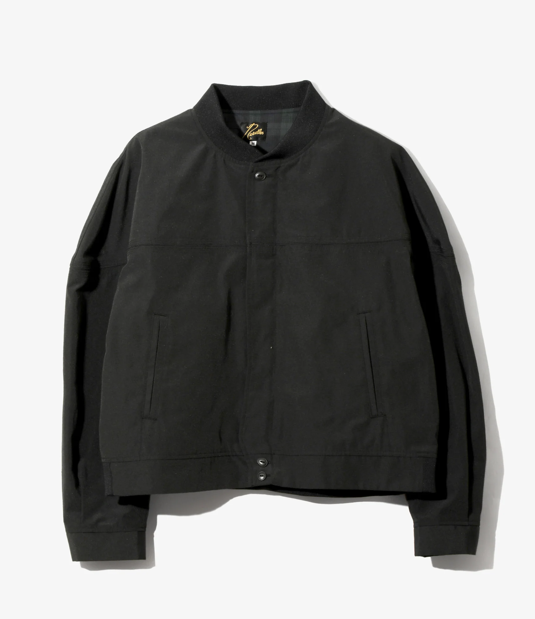 Cap Shoulder Sports Jacket - Black - PE Typewriter