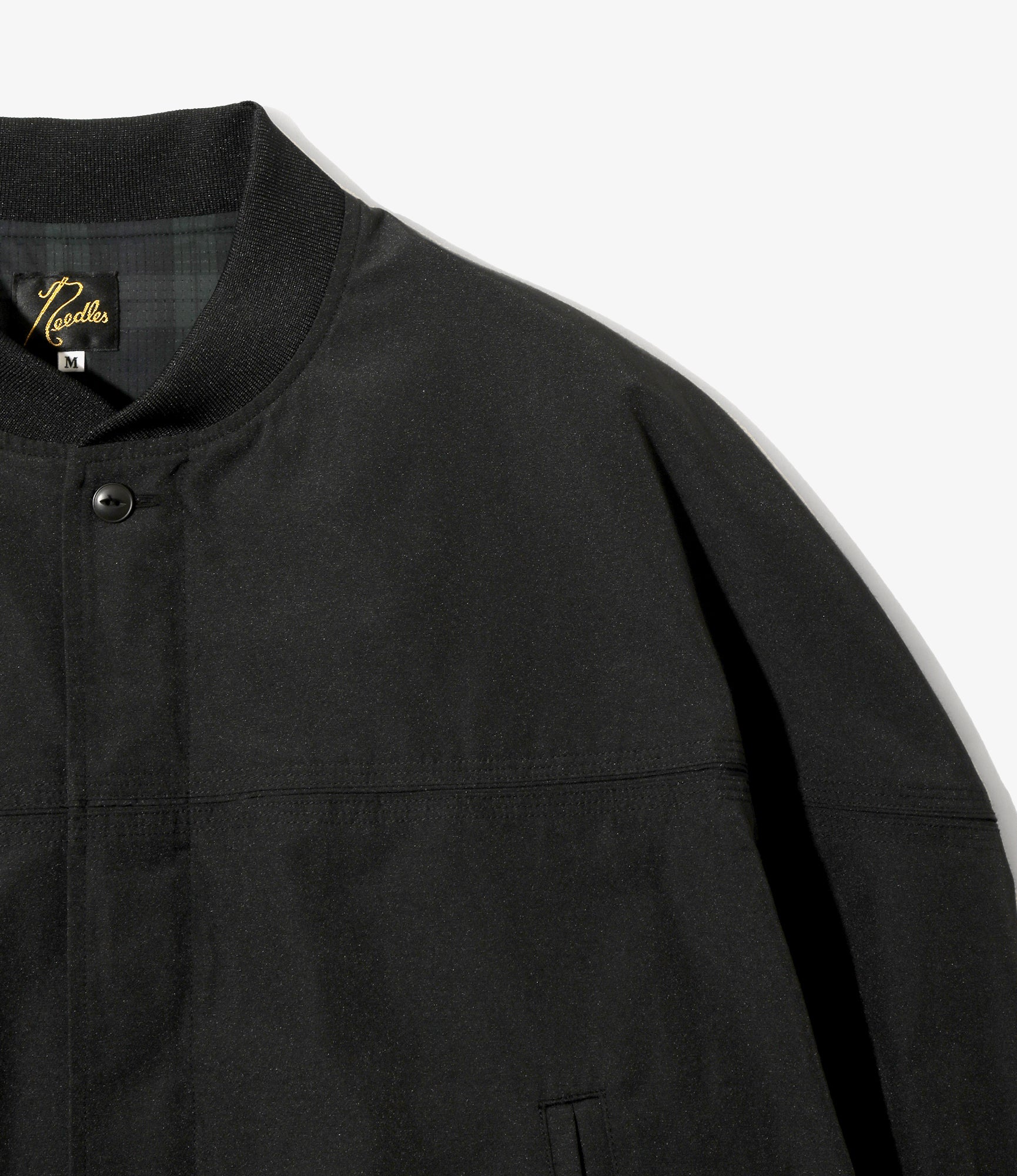 Cap Shoulder Sports Jacket - Black - PE Typewriter - Image 2