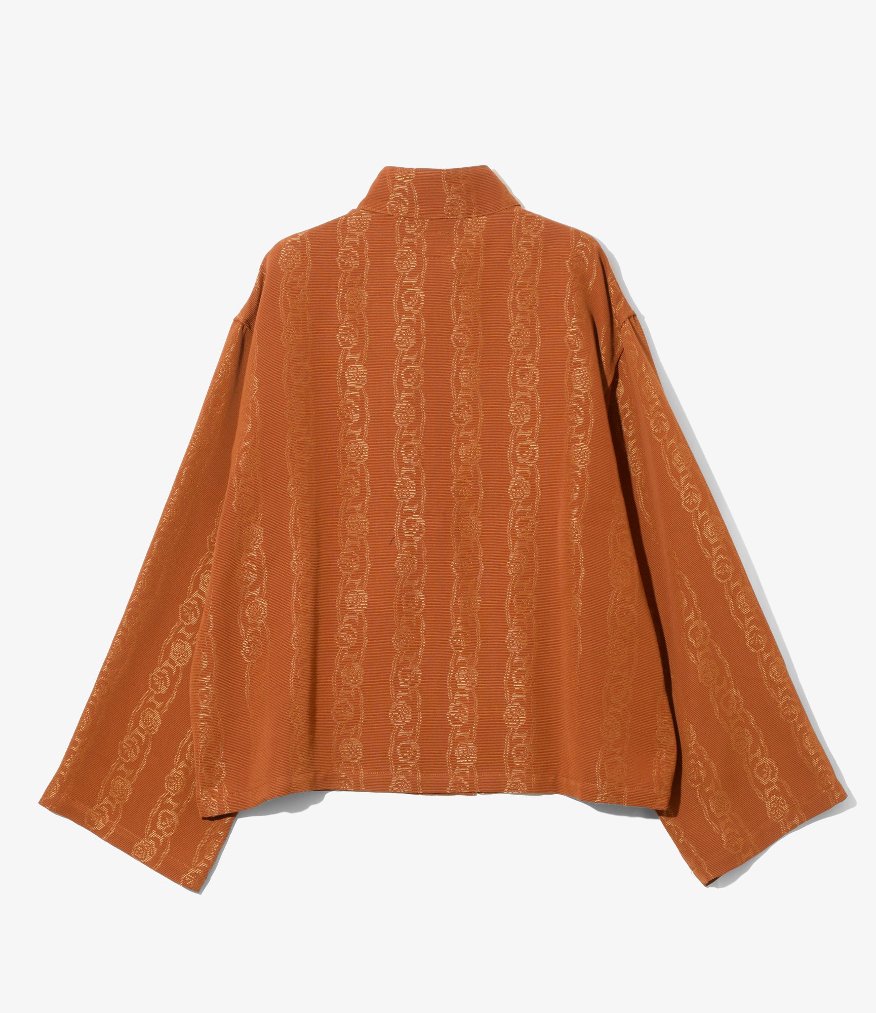 China Shirt - Rust - Abstract Jacquard - Image 4