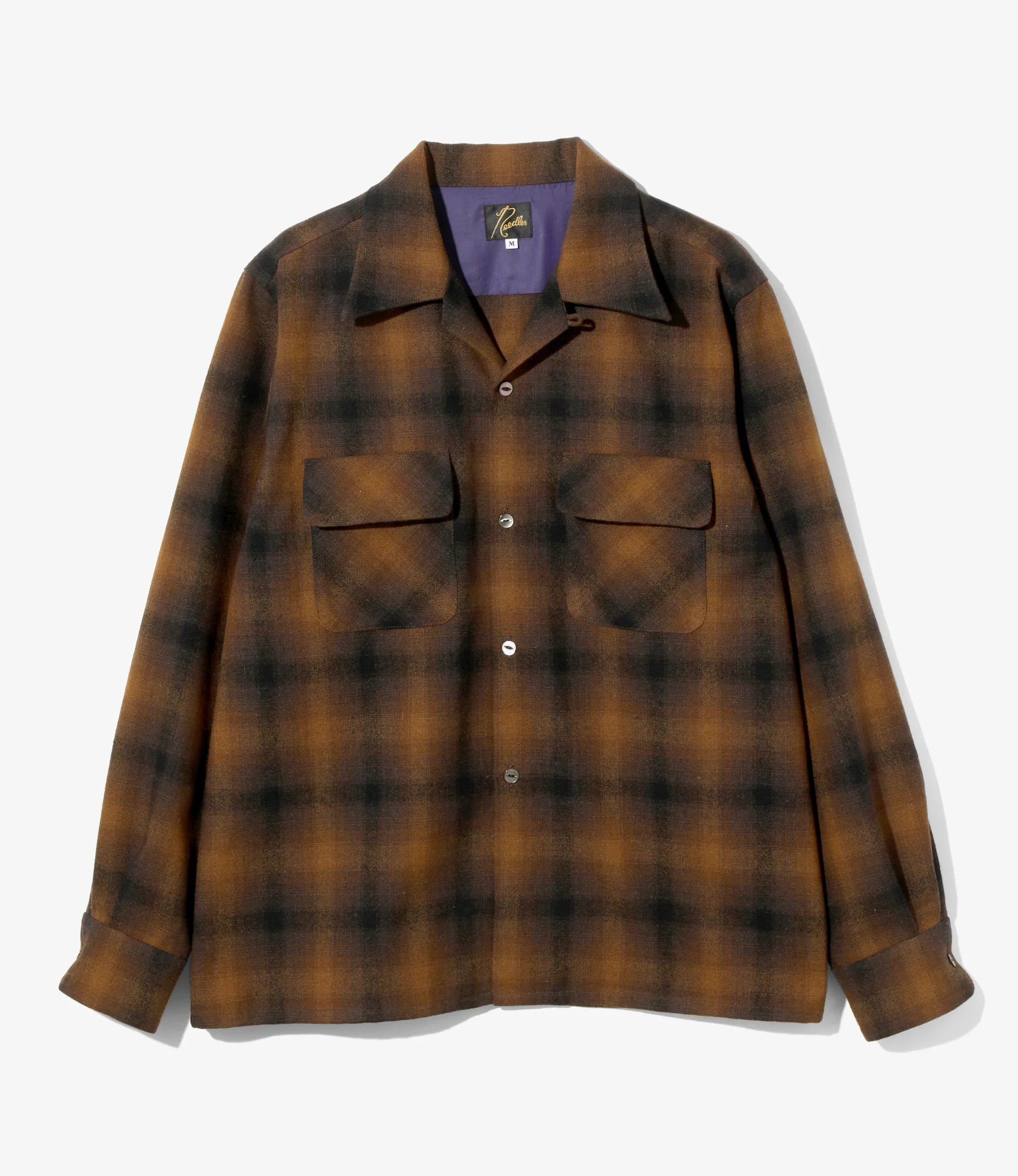 Classic Shirt - Brown - Wool Ombre Plaid
