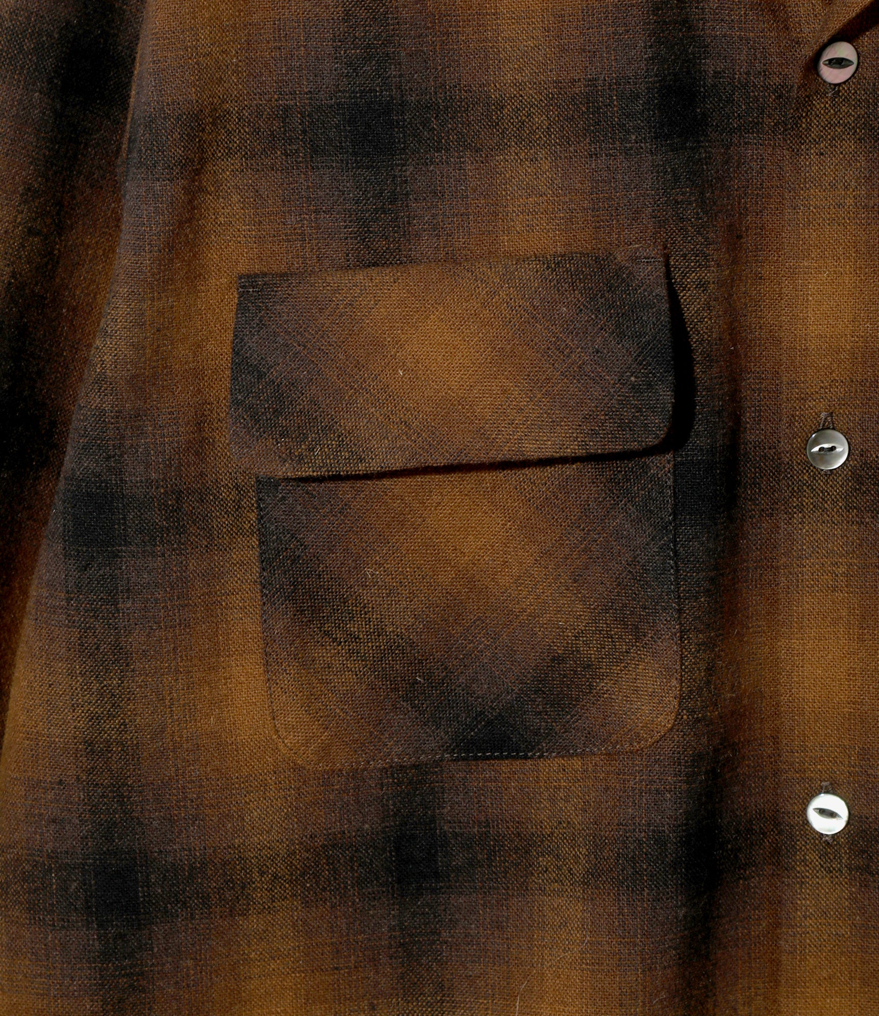Classic Shirt - Brown - Wool Ombre Plaid - Image 3