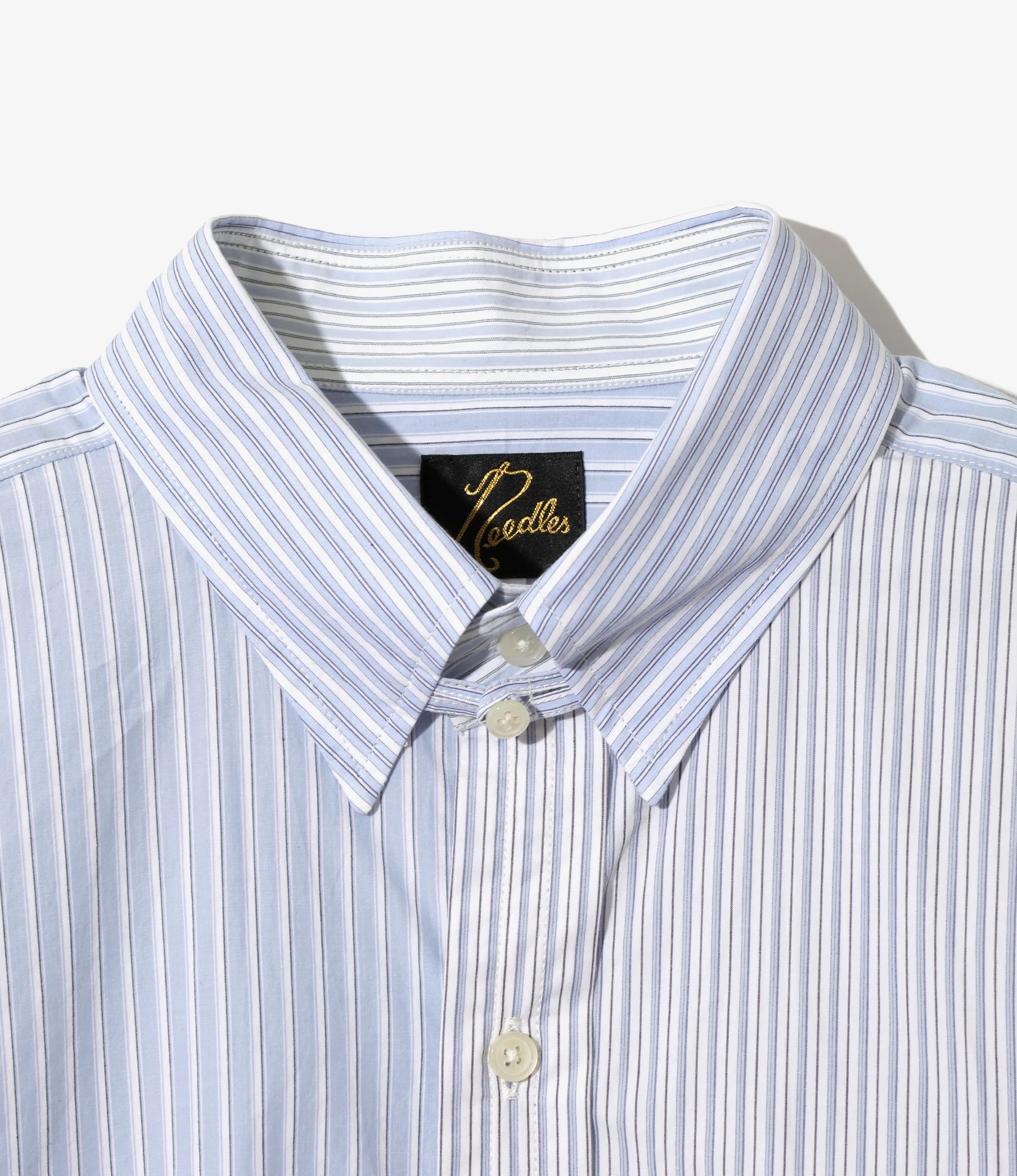 Combo Tab Collar Shirt - Combo - Cotton Typewriter Stripe - Image 2