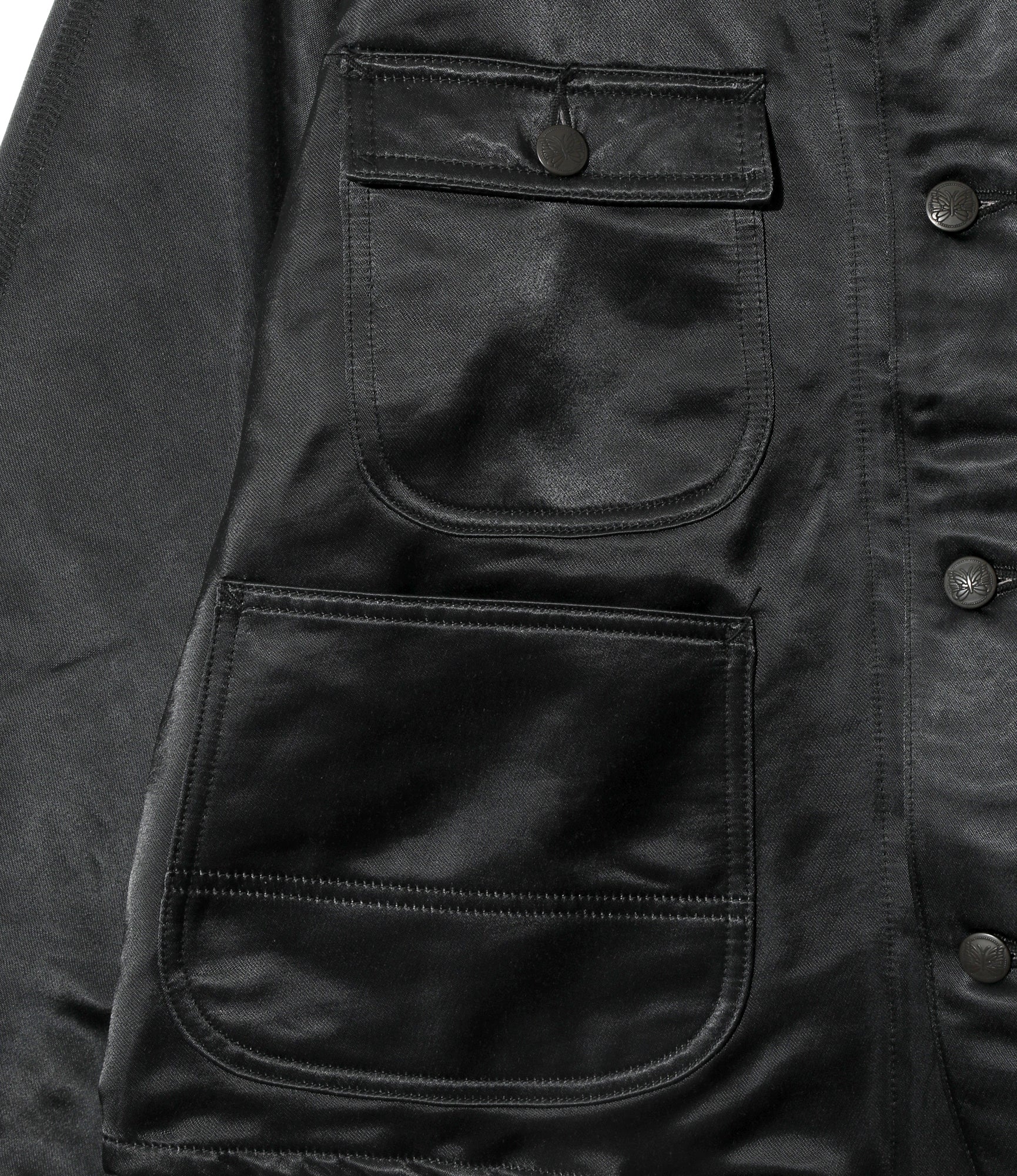 Engineer Jacket - Black - C/N Sateen - Image 3