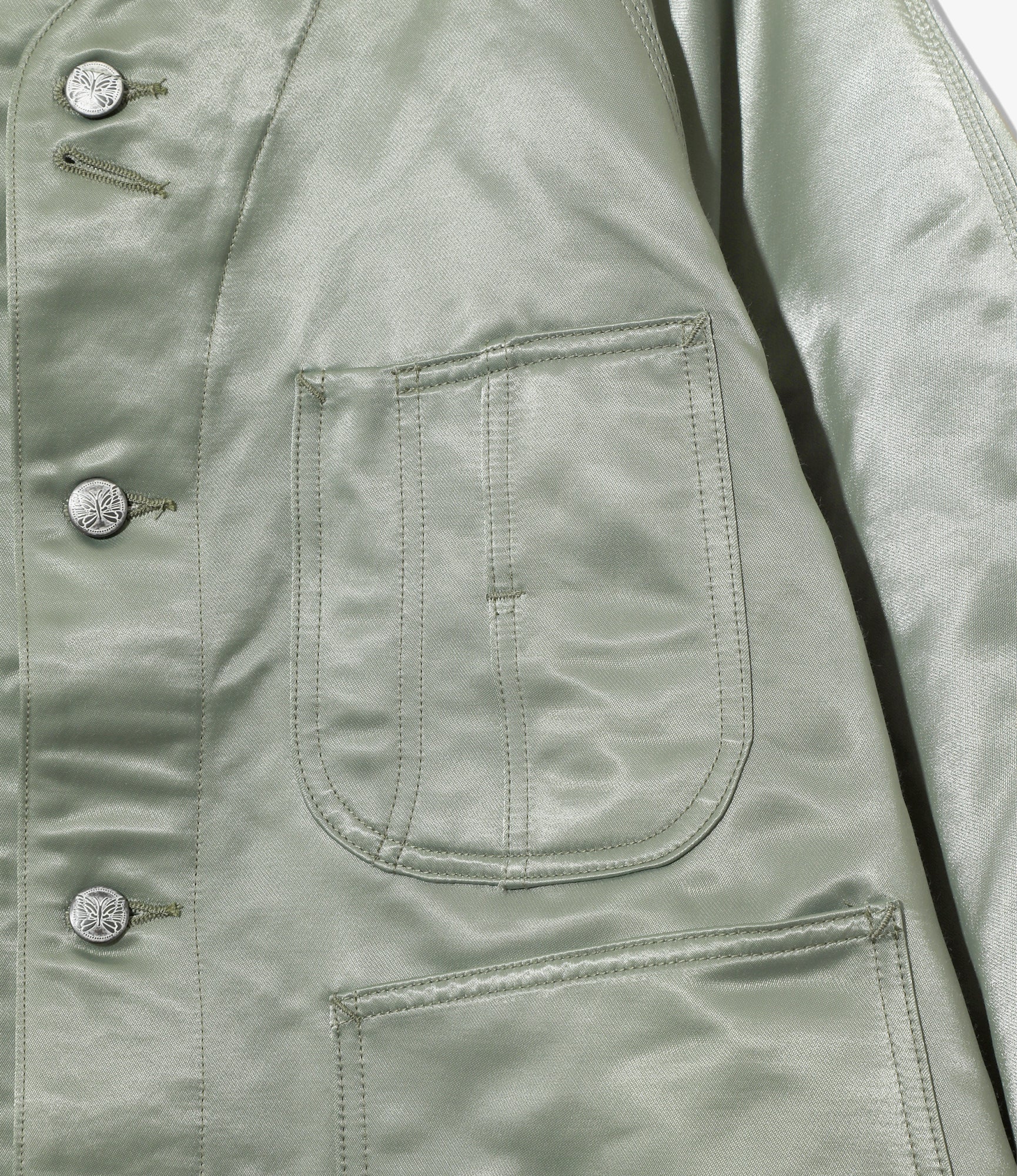 Engineer Jacket - Olive - C/N Sateen - Image 2