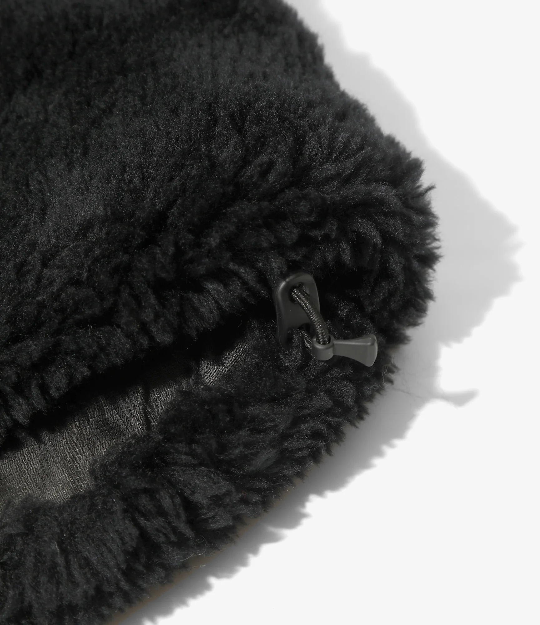 Faux Fur Jacket - Black - Acrylic Pile - Image 5