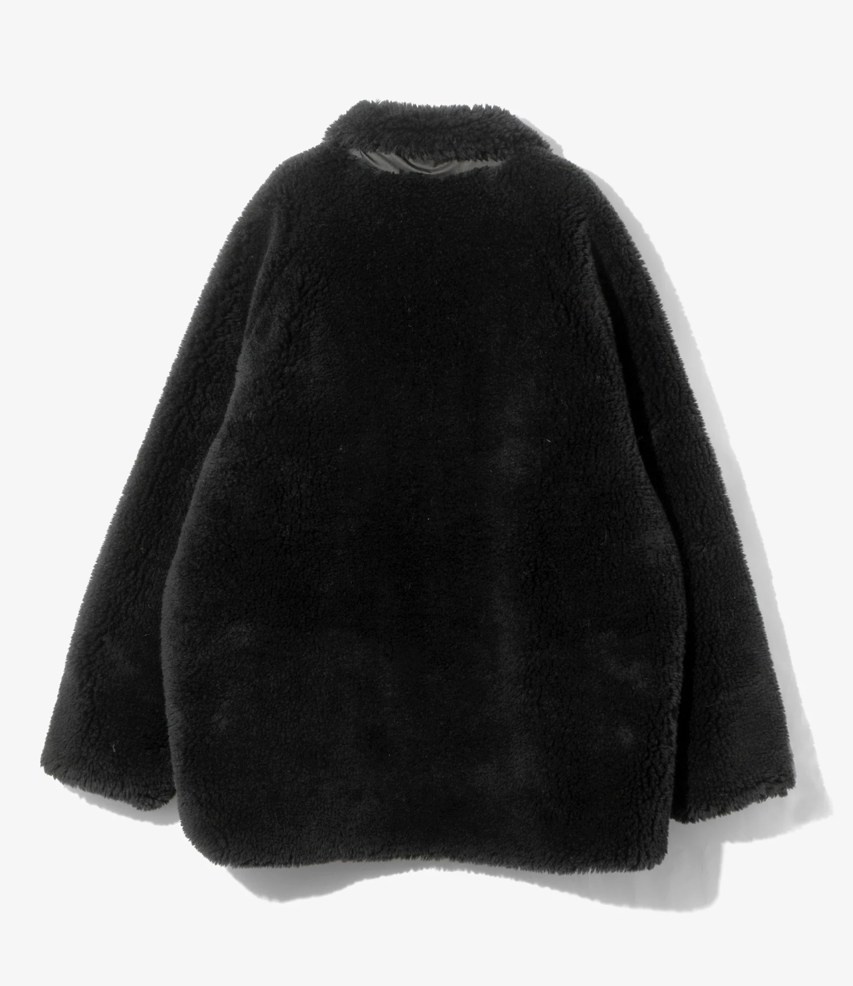Faux Fur Jacket - Black - Acrylic Pile - Image 6