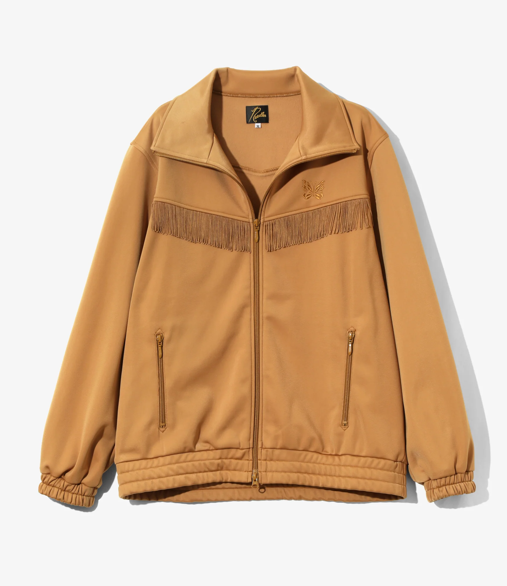 Fringe Track Jacket - Gold - Tricot Jersey