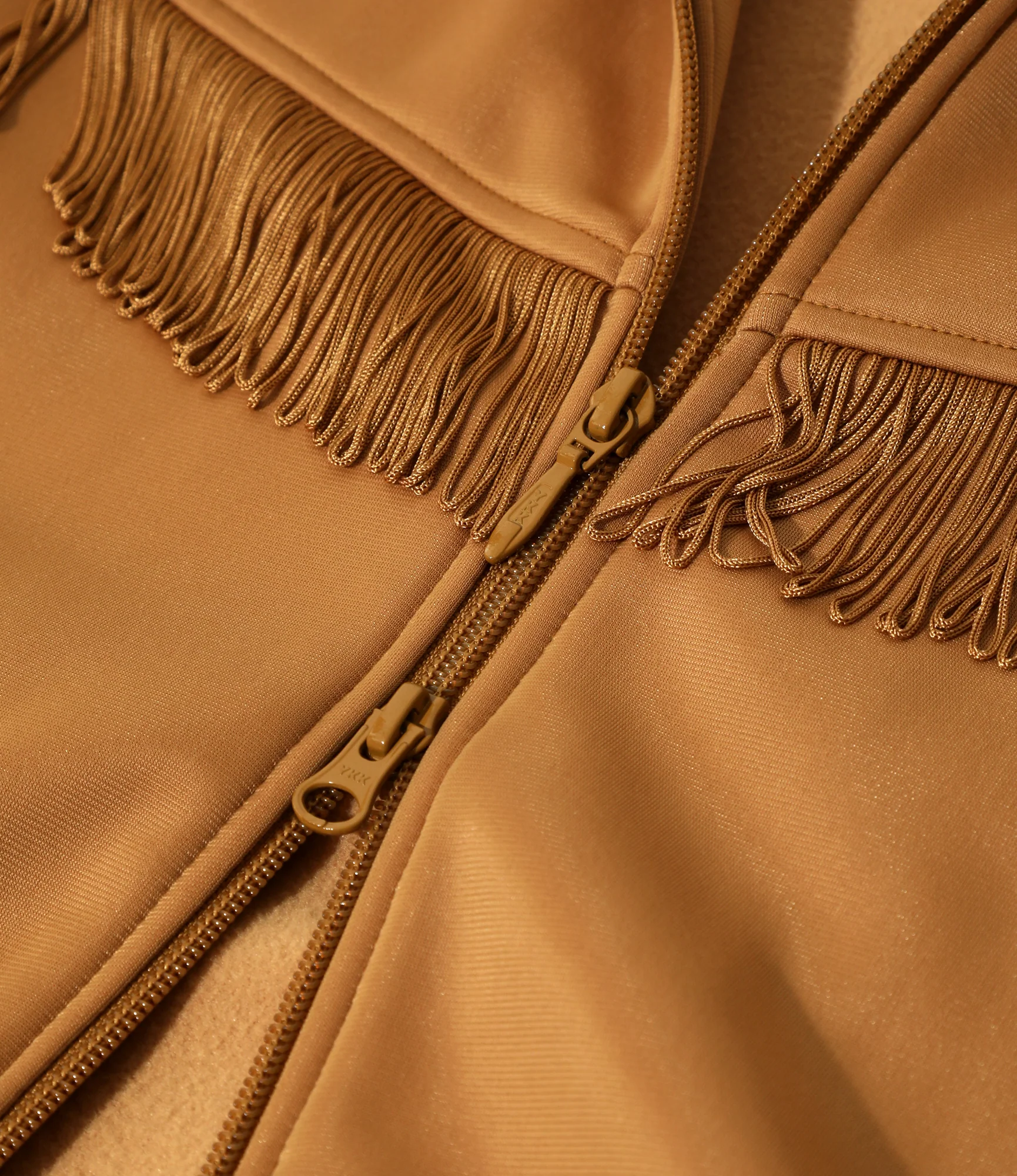 Fringe Track Jacket - Gold - Tricot Jersey - Image 4