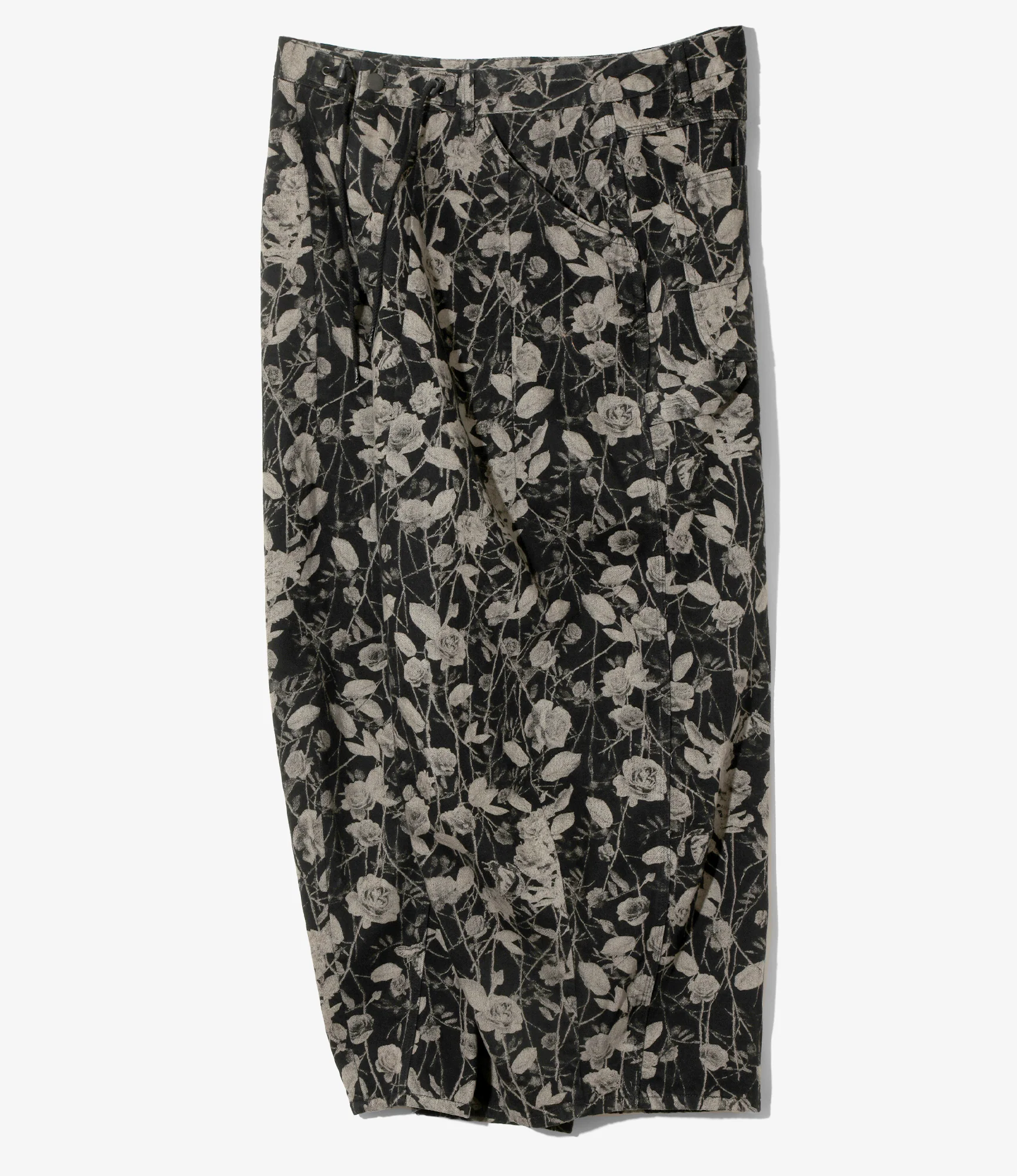 H.D. Painter Pant - Black - 10oz Denim / Rose Printed - Image 4