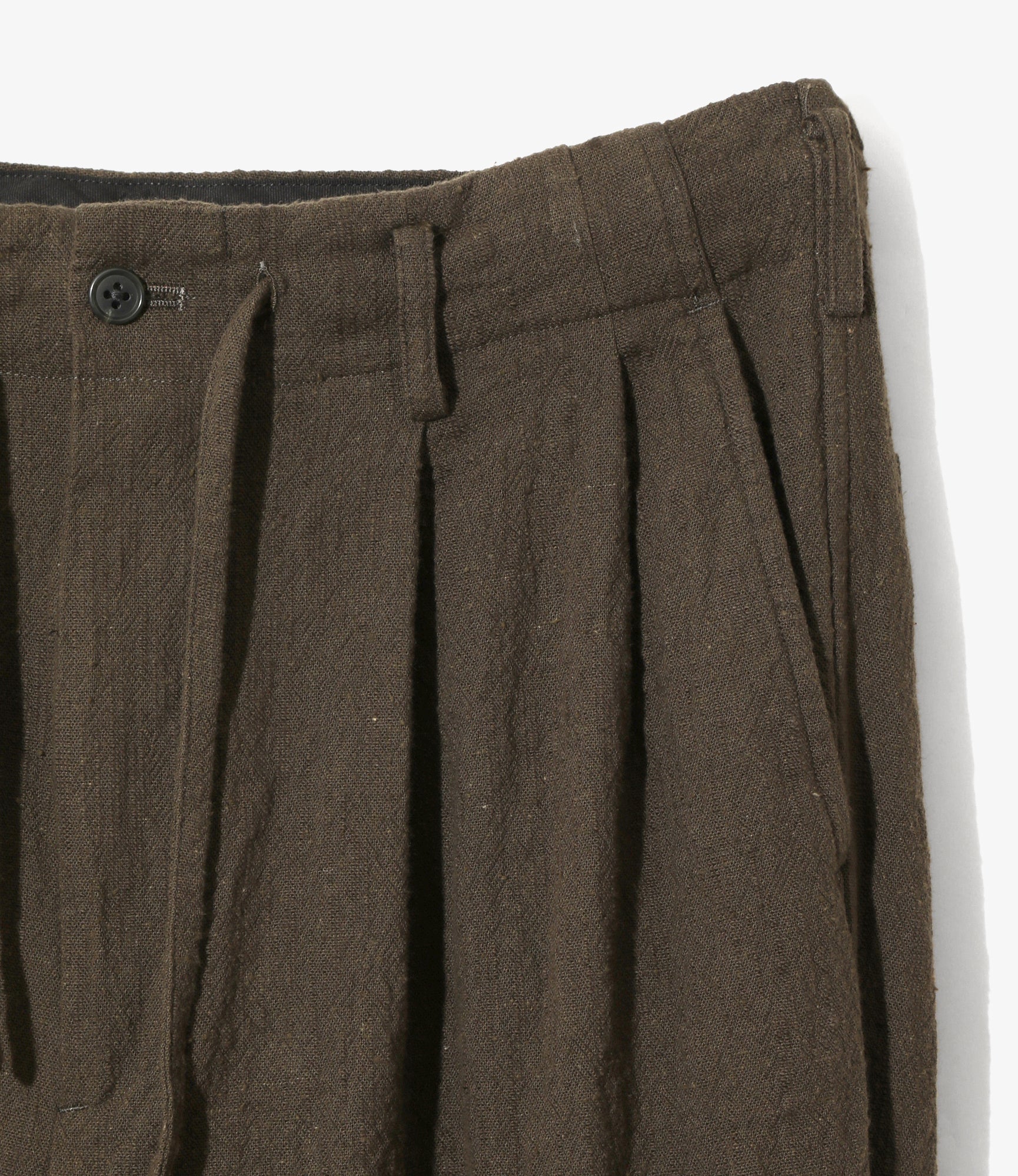 Hollywood Top Trouser - Olive - Slub Cloth - Image 2