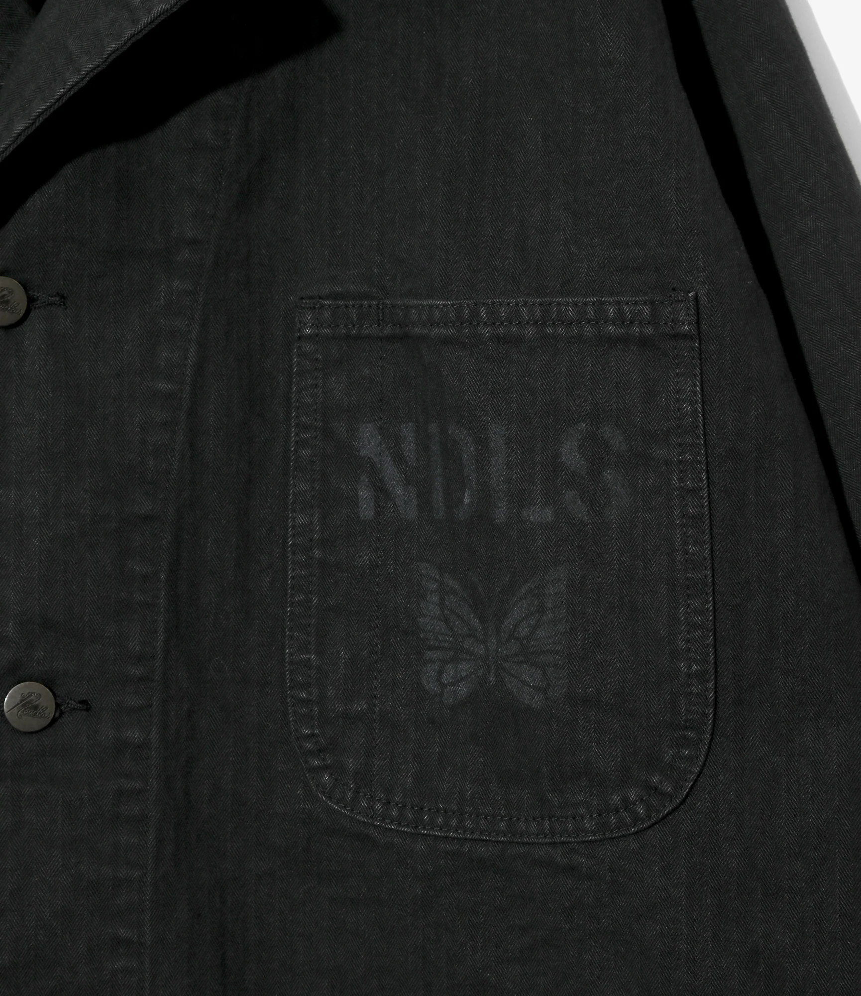 N-3 Jacket - Black - Cotton Herringbone - Image 2