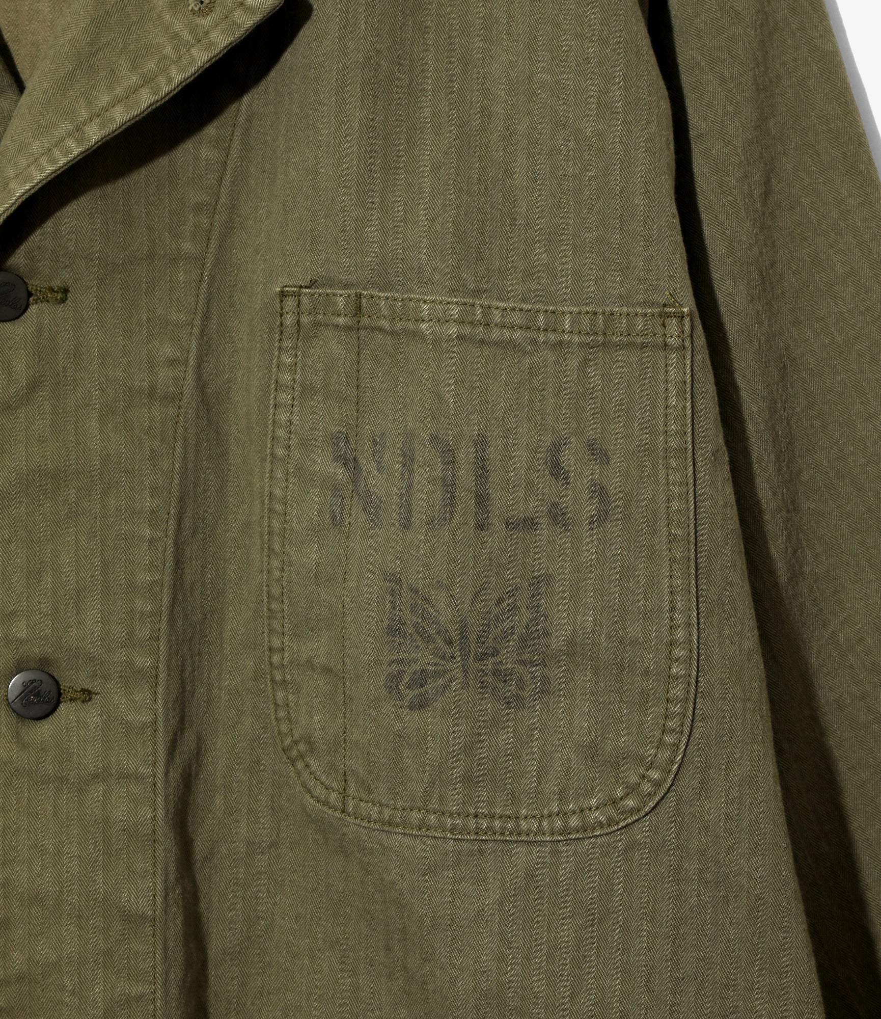 N-3 Jacket - Olive - Cotton Herringbone - Image 2