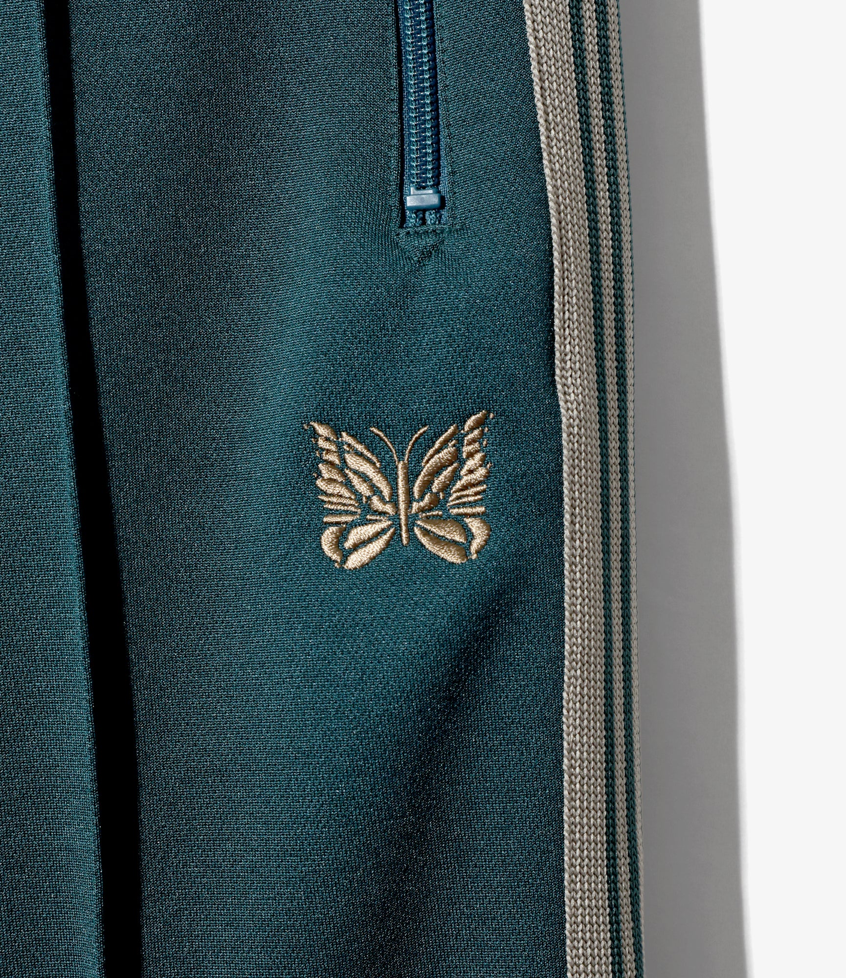 Narrow Track Pant - Green - Poly Smooth - Image 2