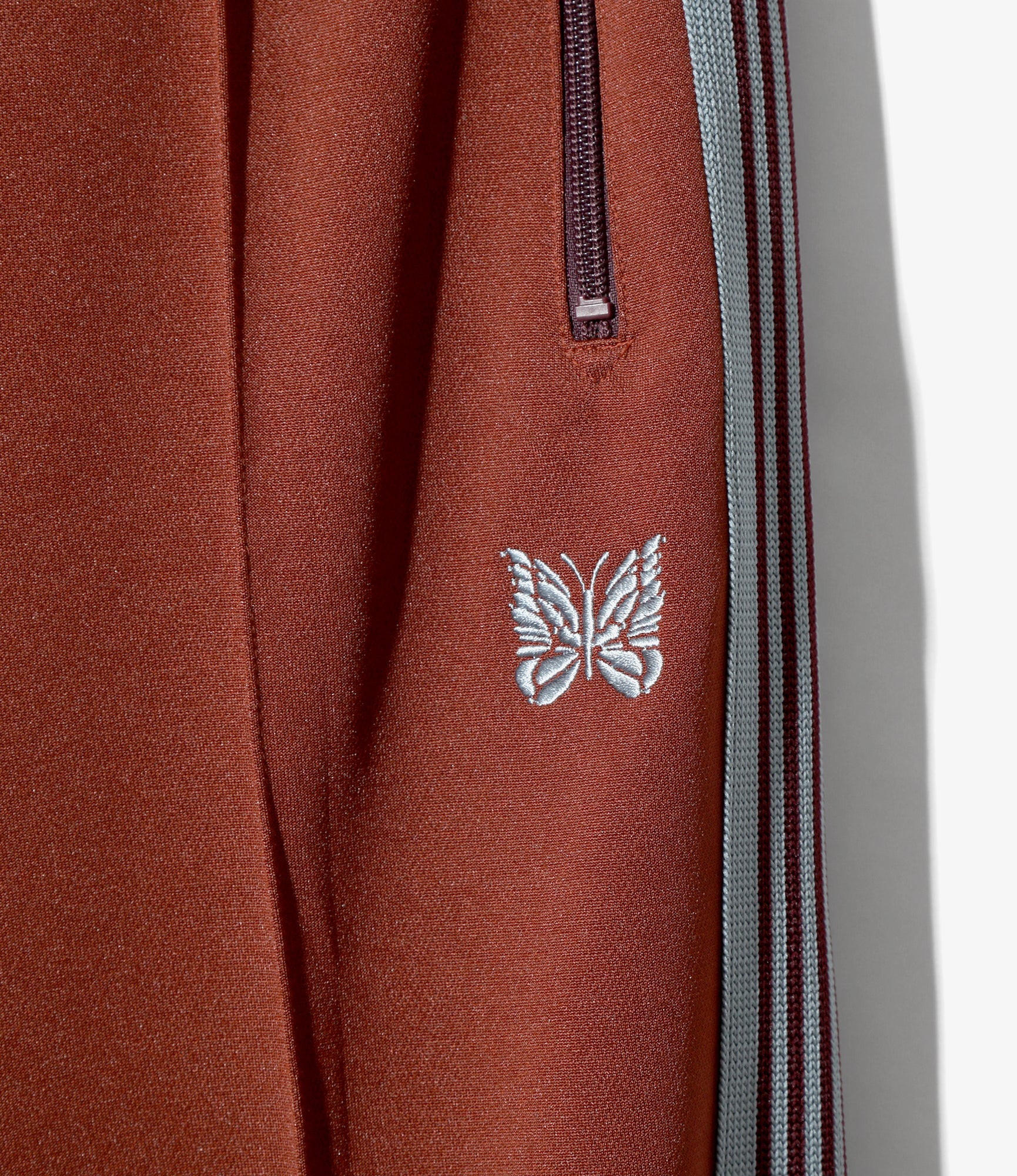 Narrow Track Pant - Rust - Poly Smooth - Image 2