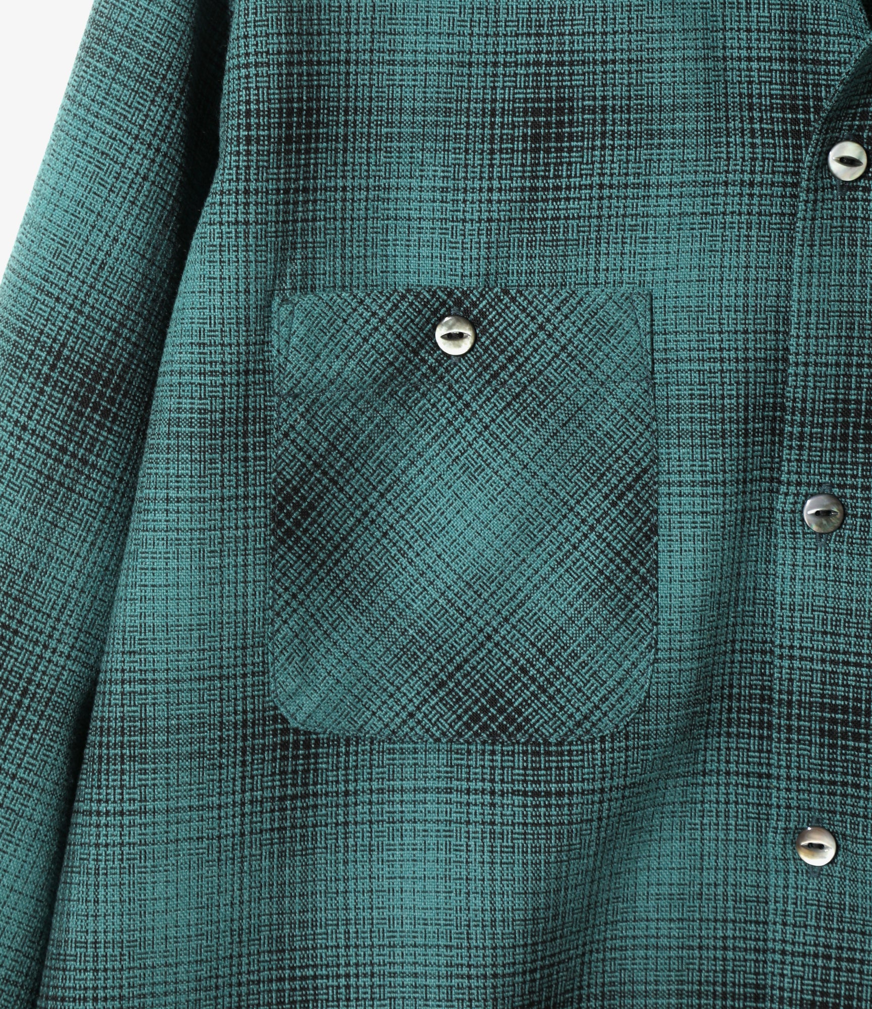 One-Up Shirt - Blue - Wool Shadow Plaid - Image 3