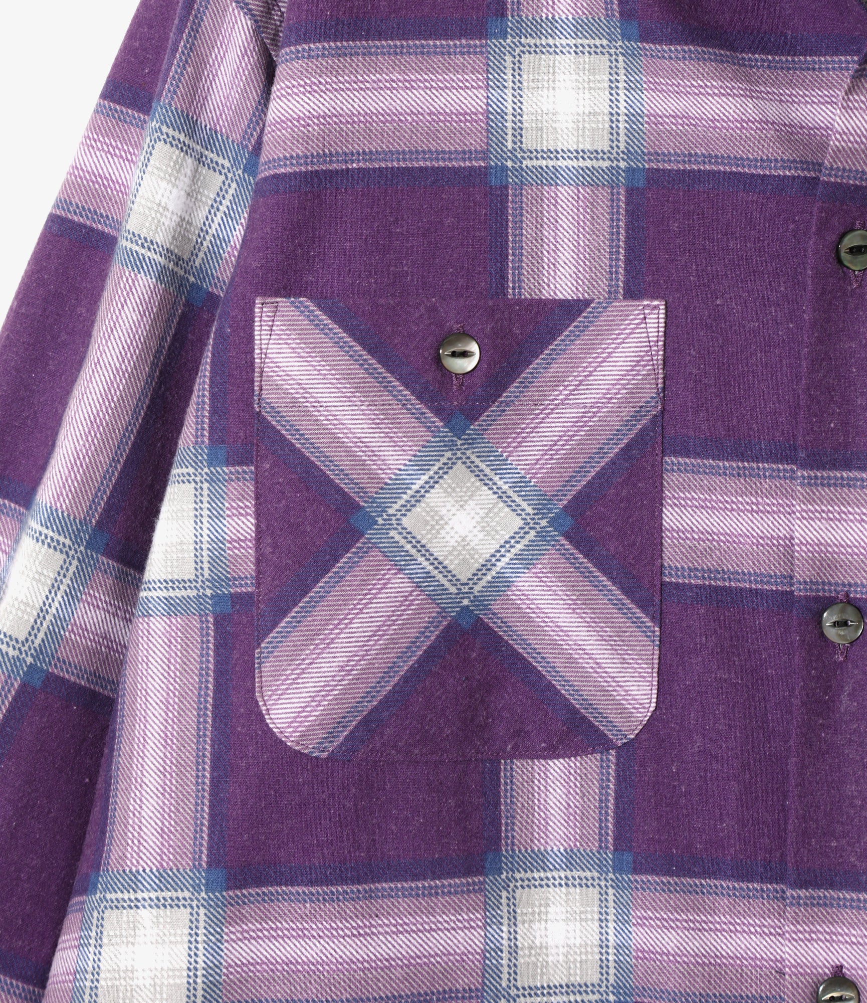 One-Up Shirt - Purple - Printed Flannel / Plaid - Image 3