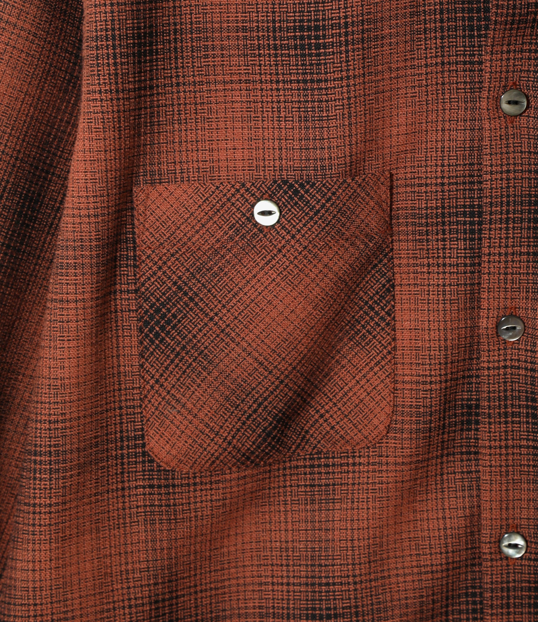 One-Up Shirt - Salmon - Wool Shadow Plaid - Image 8