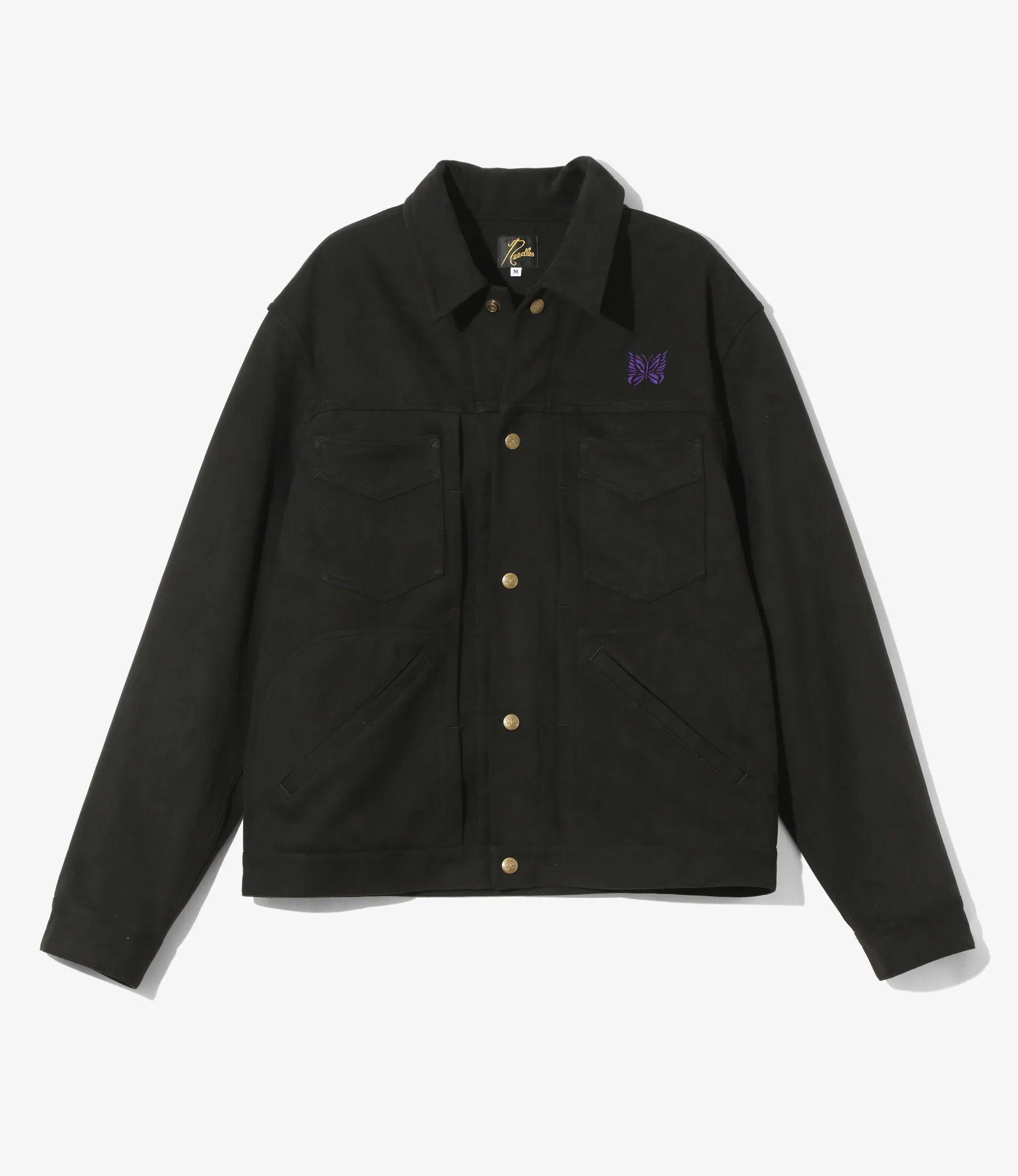 Penny Jean Jacket - Black - Synthetic Suede